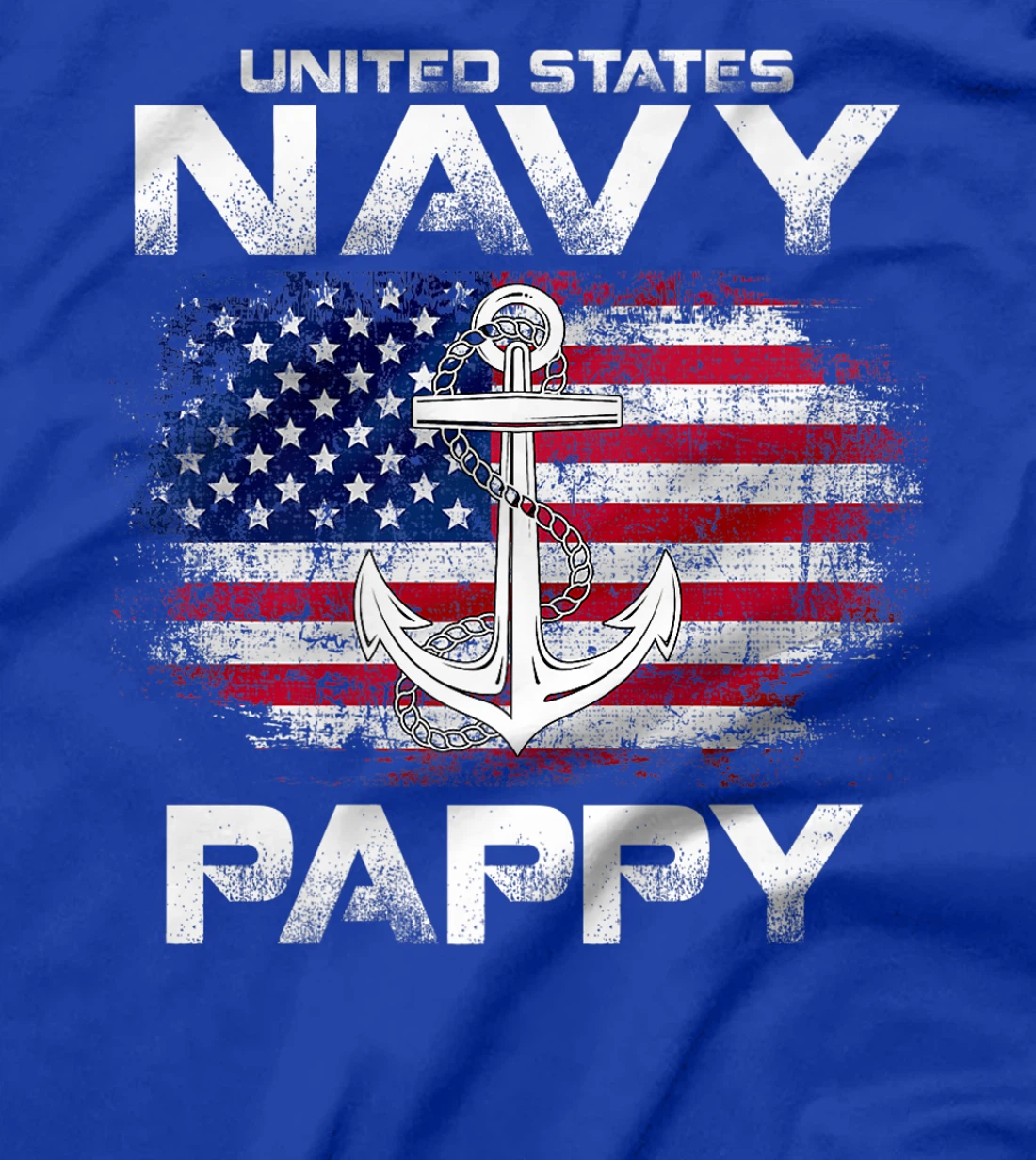 United States Navy Pappy With American Flag Gift Veteran Premium T-Shirt