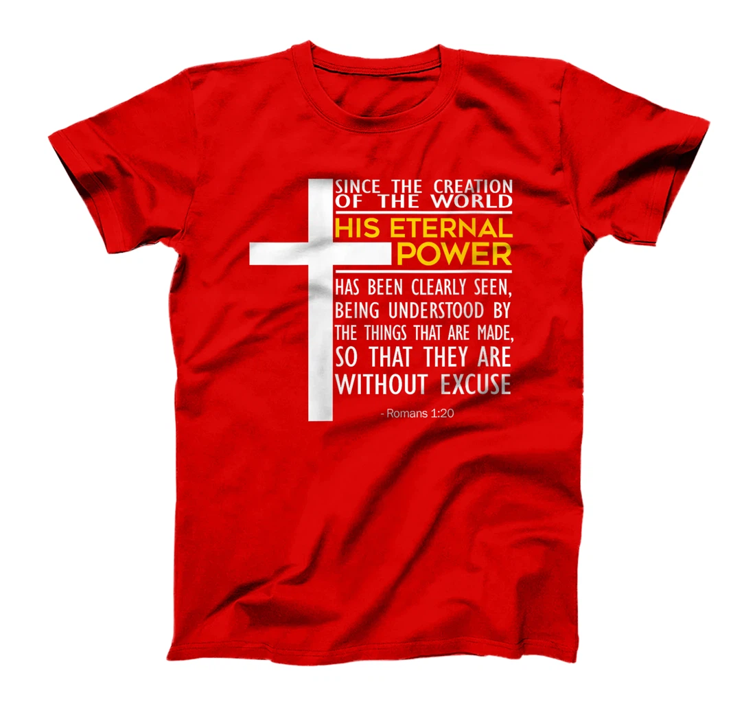 Womens Jesus Christ Creation God Faith T-Shirt