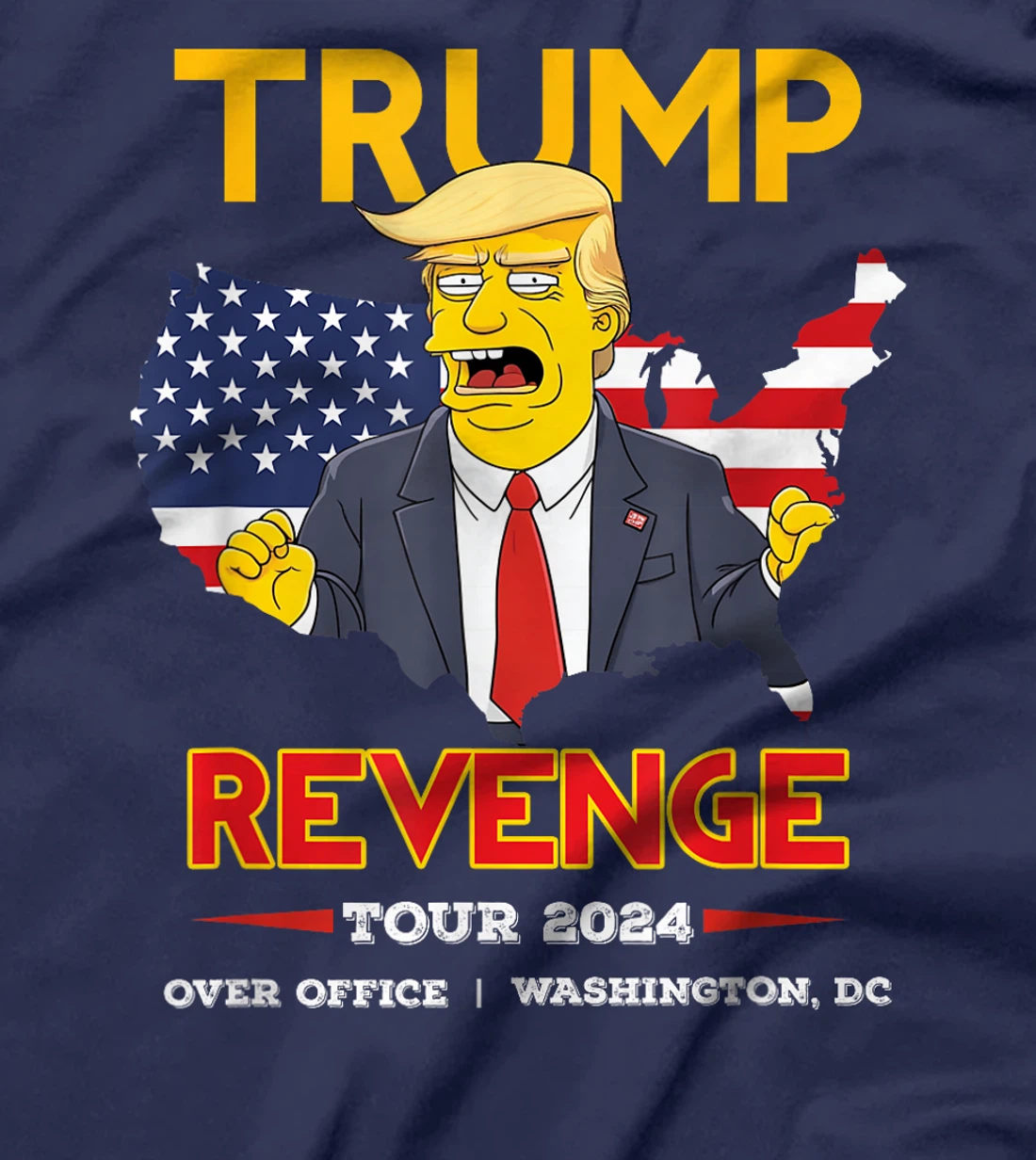 Trump Revenge Tour 2024 Trump President Election Campaign T-Shirt