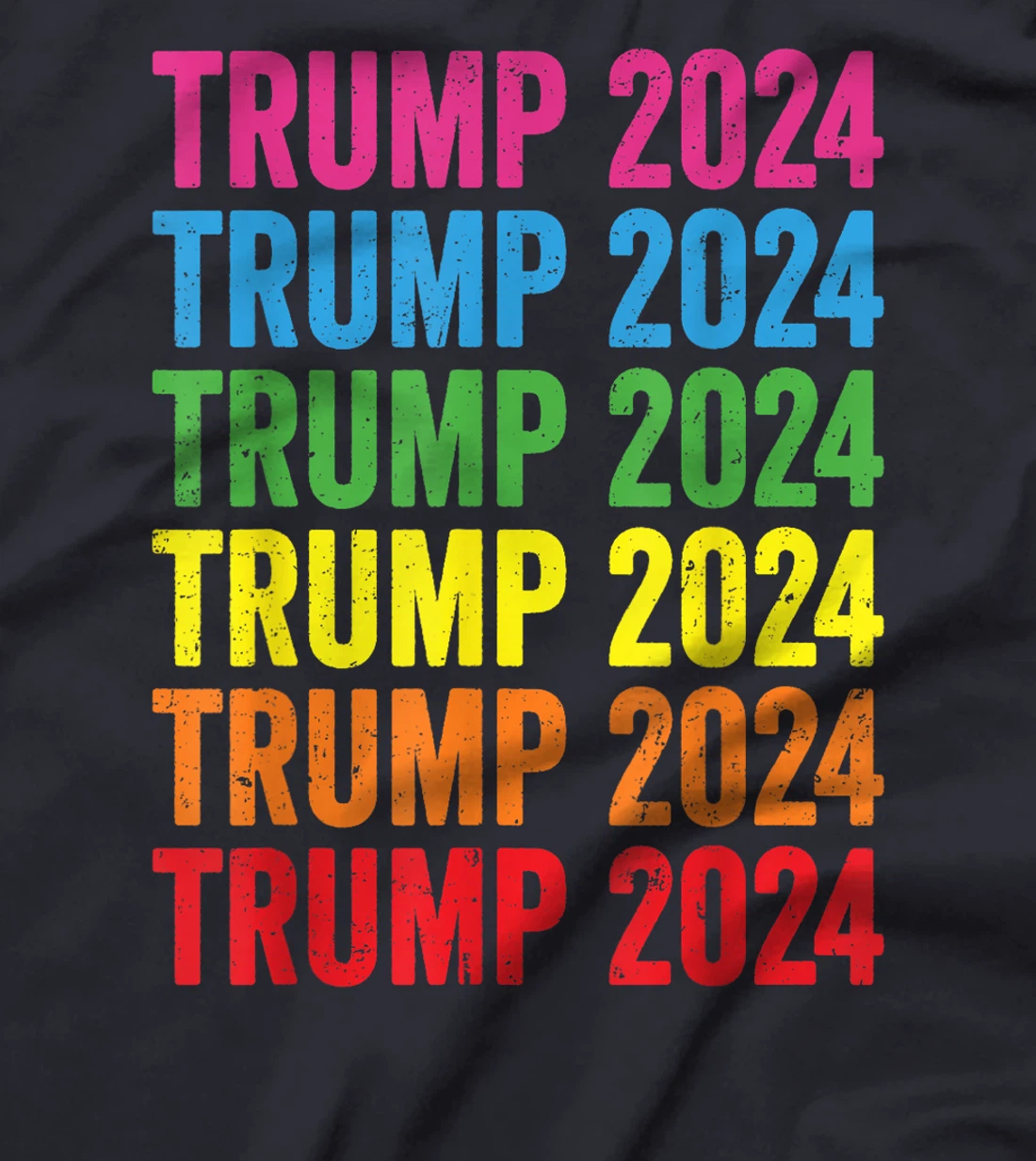 Pro Trump 2024 LGBTQ Rainbow Flag Lesbian Gay Pride T-Shirt