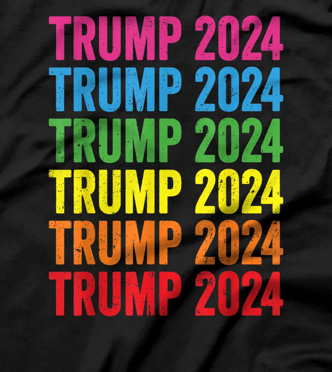 Pro Trump 2024 LGBTQ Rainbow Flag Lesbian Gay Pride T-Shirt