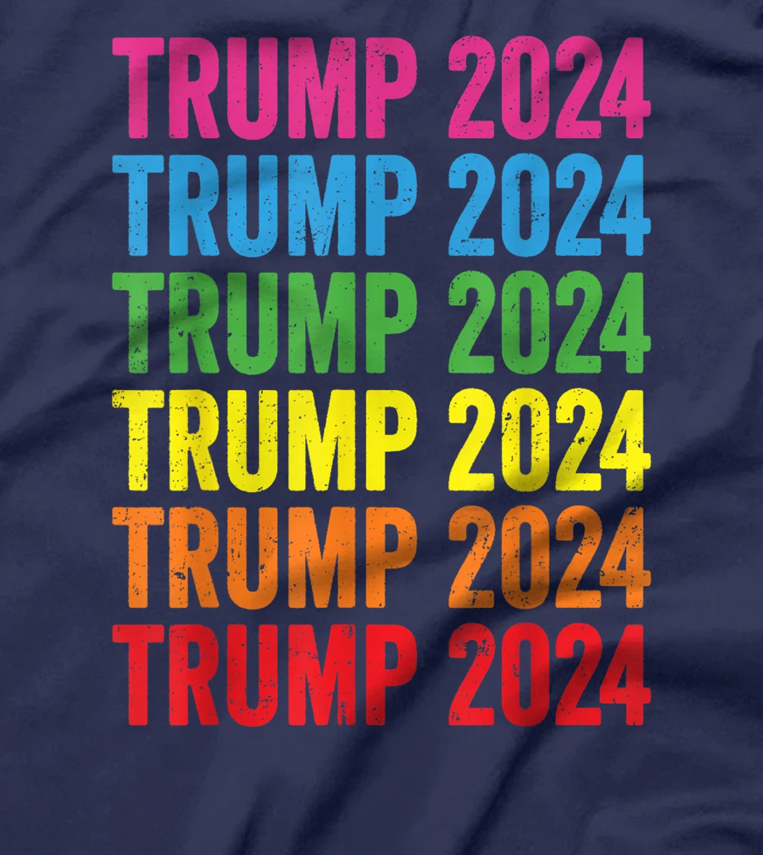 Pro Trump 2024 LGBTQ Rainbow Flag Lesbian Gay Pride T-Shirt