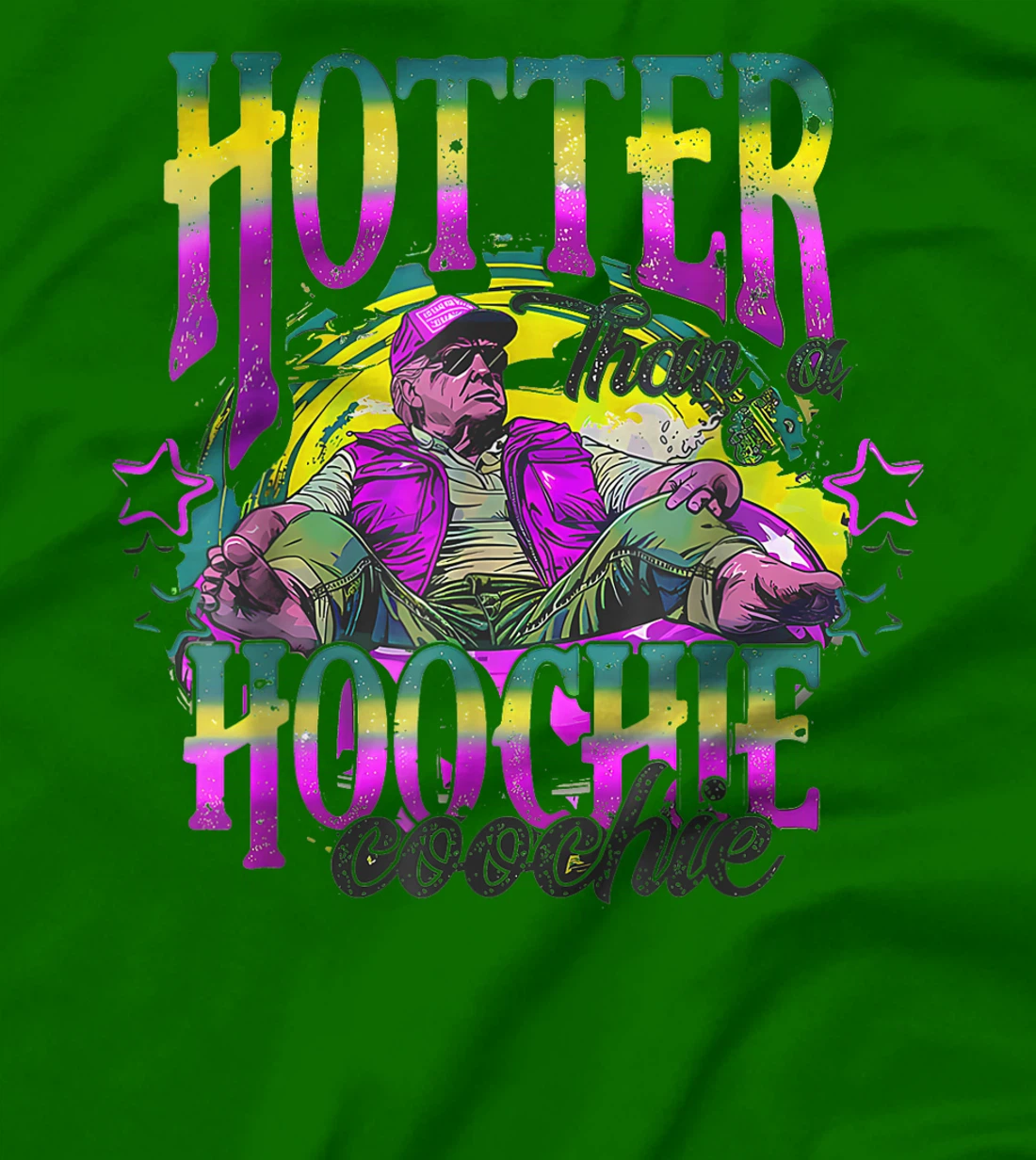 Retro Funny Cute Trump Hotter Than A Hoochie Coochie T-Shirt
