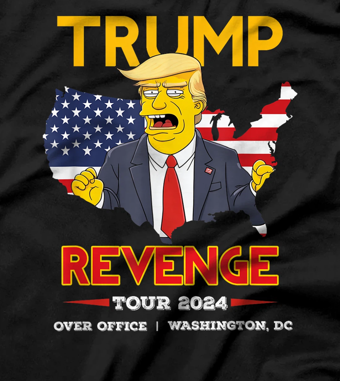 Trump Revenge Tour 2024 Trump President Election Campaign T-Shirt