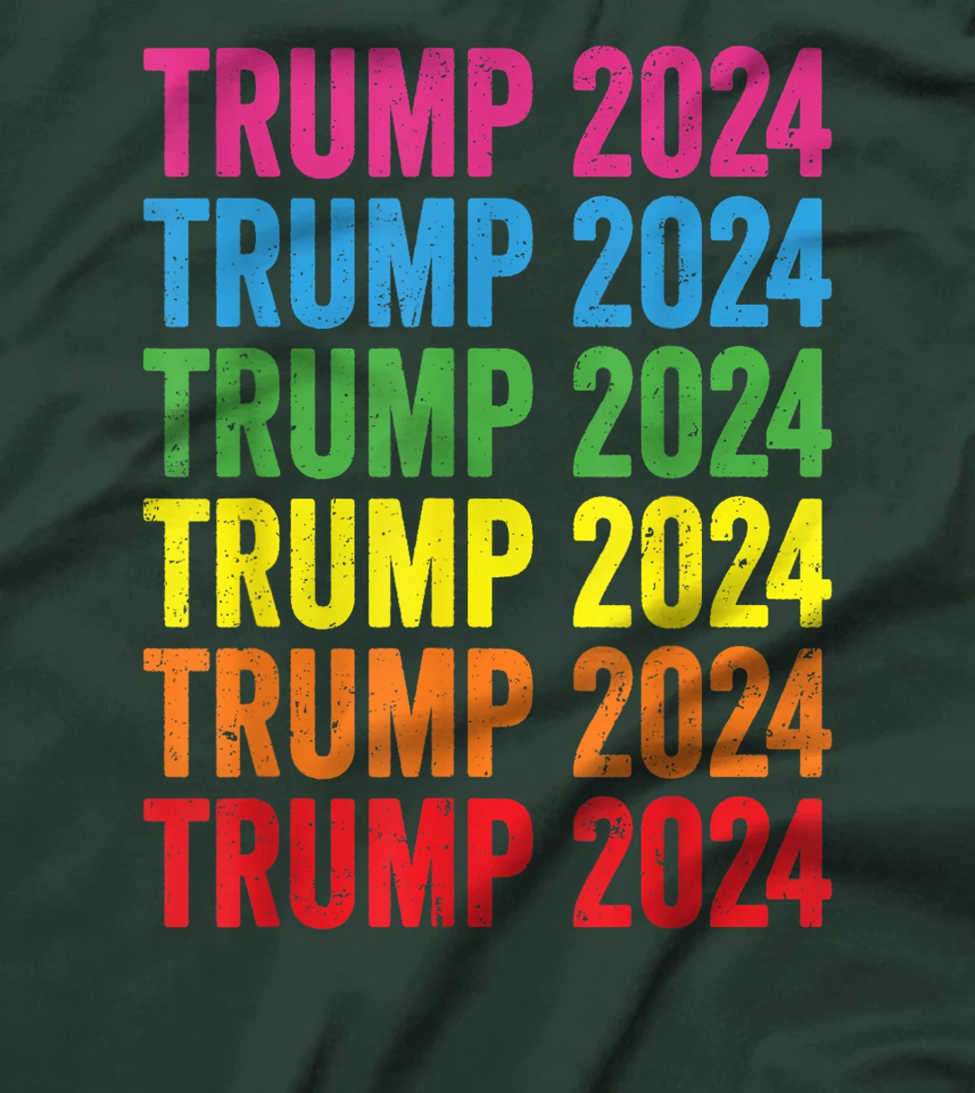 Pro Trump 2024 LGBTQ Rainbow Flag Lesbian Gay Pride T-Shirt