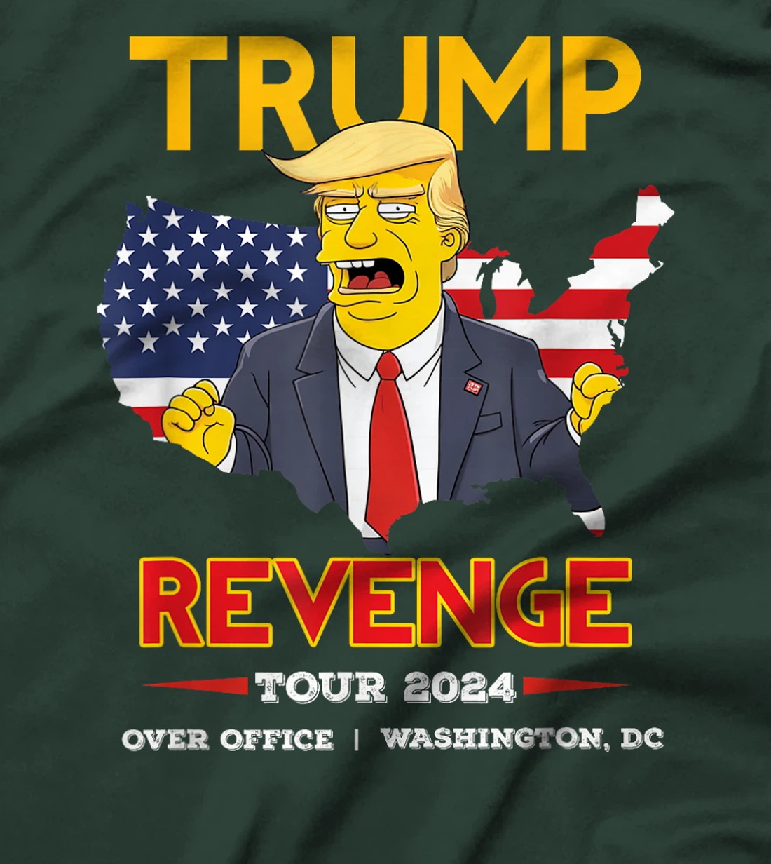 Trump Revenge Tour 2024 Trump President Election Campaign T-Shirt