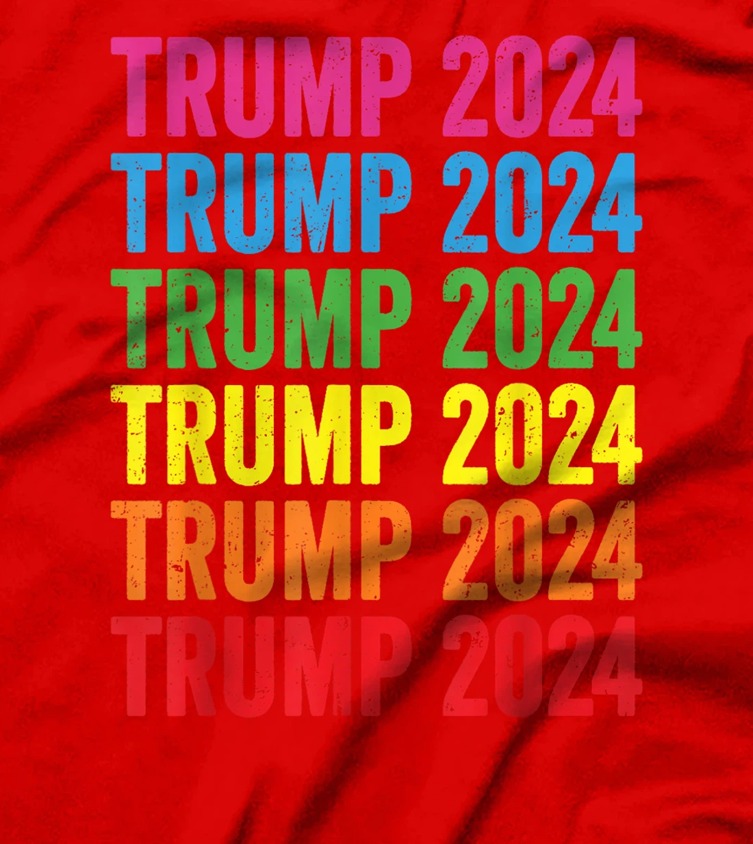 Pro Trump 2024 LGBTQ Rainbow Flag Lesbian Gay Pride T-Shirt