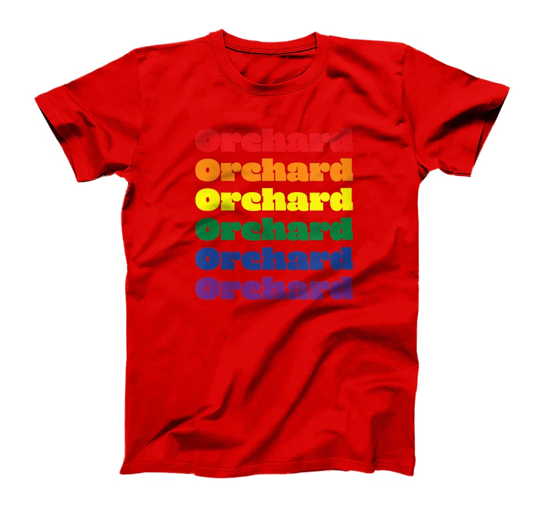 Womens Orchard Texas LGBTQ Gay Pride Month Rainbow Solidarity T-Shirt