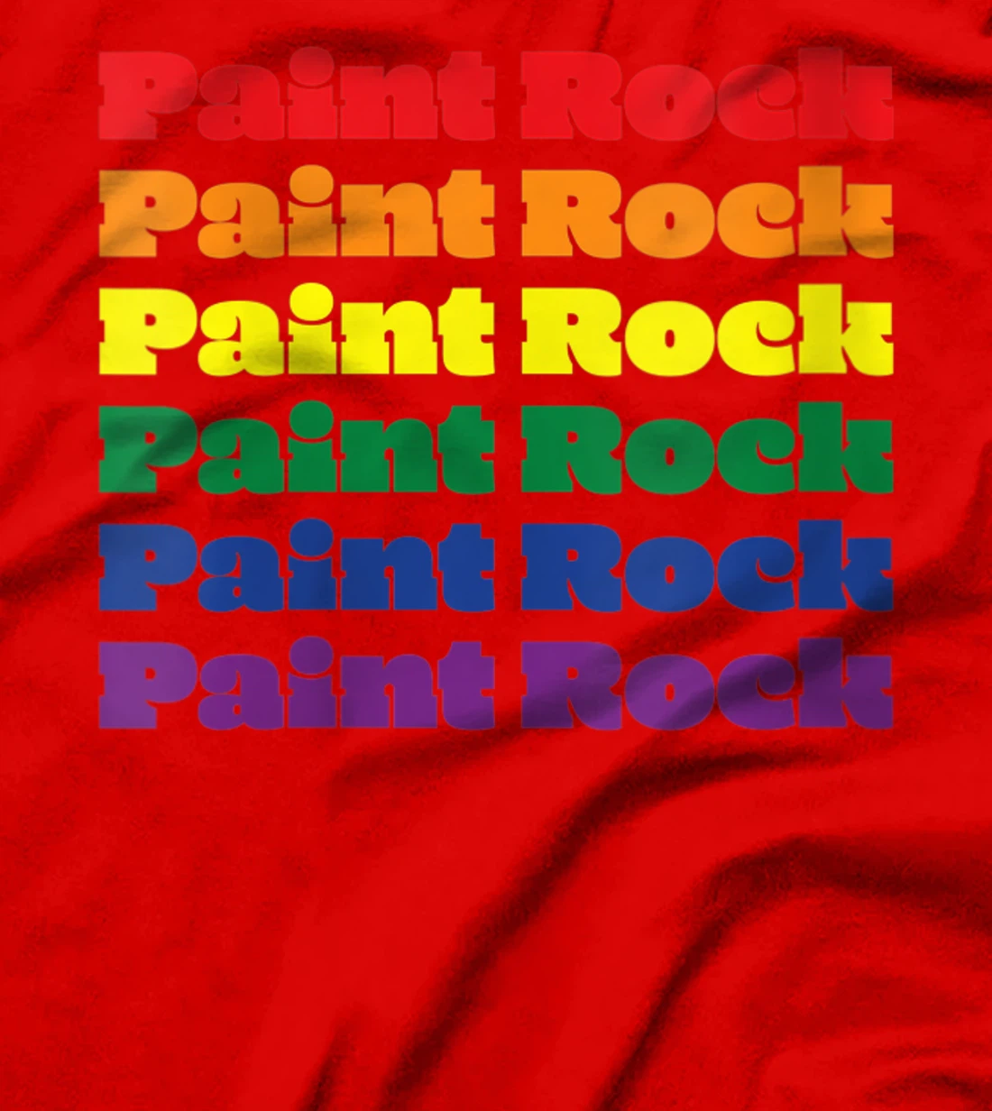 Womens Paint Rock Texas LGBTQ Gay Pride Month Rainbow Solidarity T-Shirt