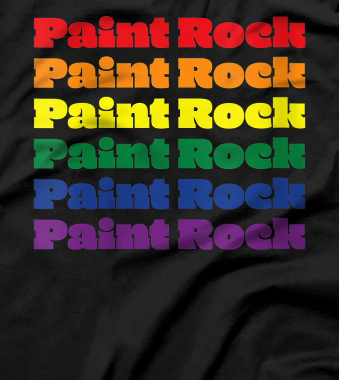 Womens Paint Rock Texas LGBTQ Gay Pride Month Rainbow Solidarity T-Shirt