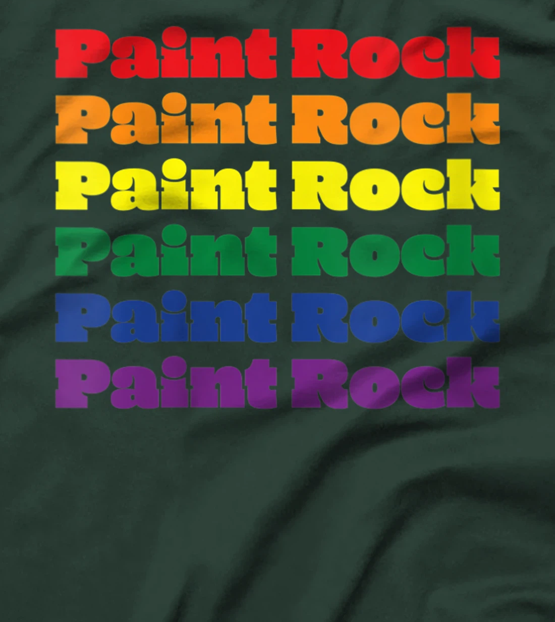 Womens Paint Rock Texas LGBTQ Gay Pride Month Rainbow Solidarity T-Shirt