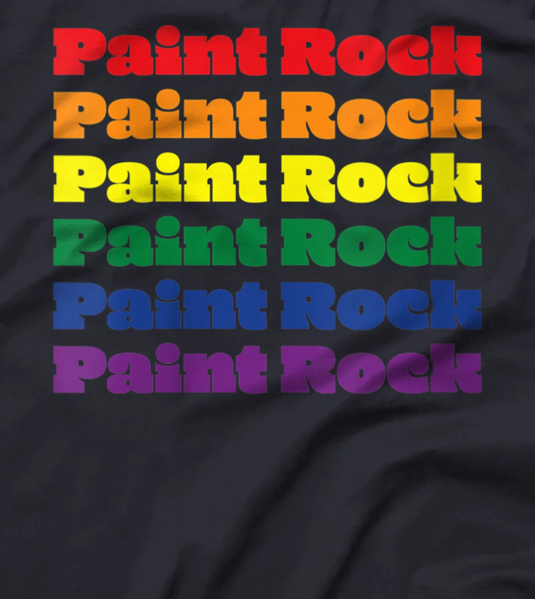 Womens Paint Rock Texas LGBTQ Gay Pride Month Rainbow Solidarity T-Shirt