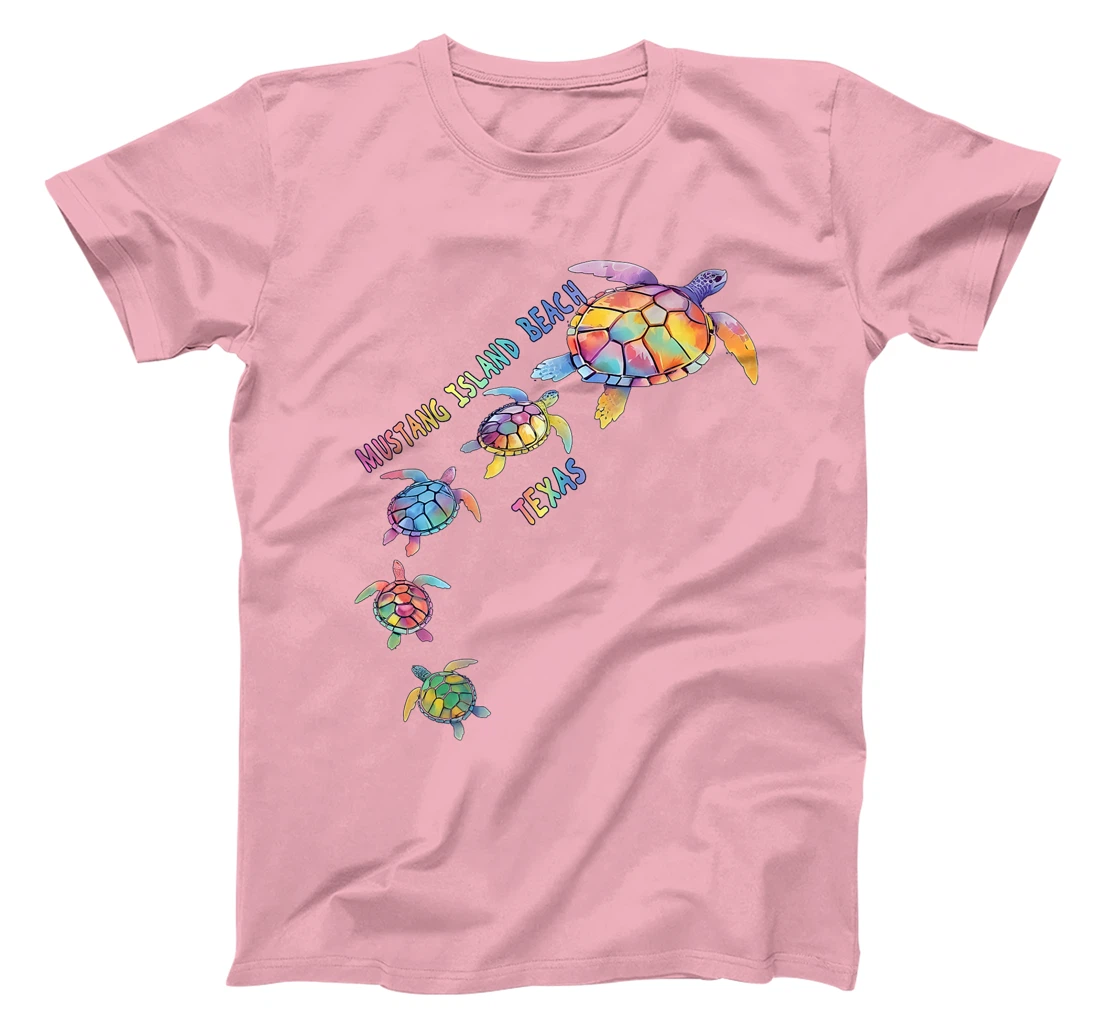 Mustang Island Beach Texas Sea Turtle Lover Beach Premium T-Shirt