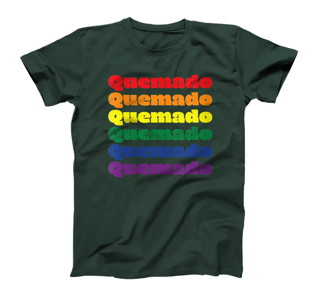 Womens Quemado Texas LGBTQ Gay Pride Month Rainbow Solidarity T-Shirt