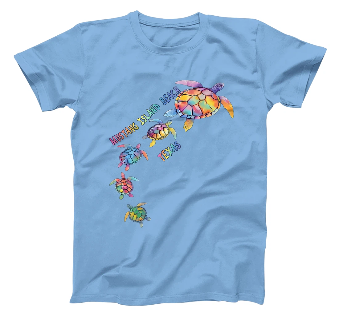 Mustang Island Beach Texas Sea Turtle Lover Beach Premium T-Shirt