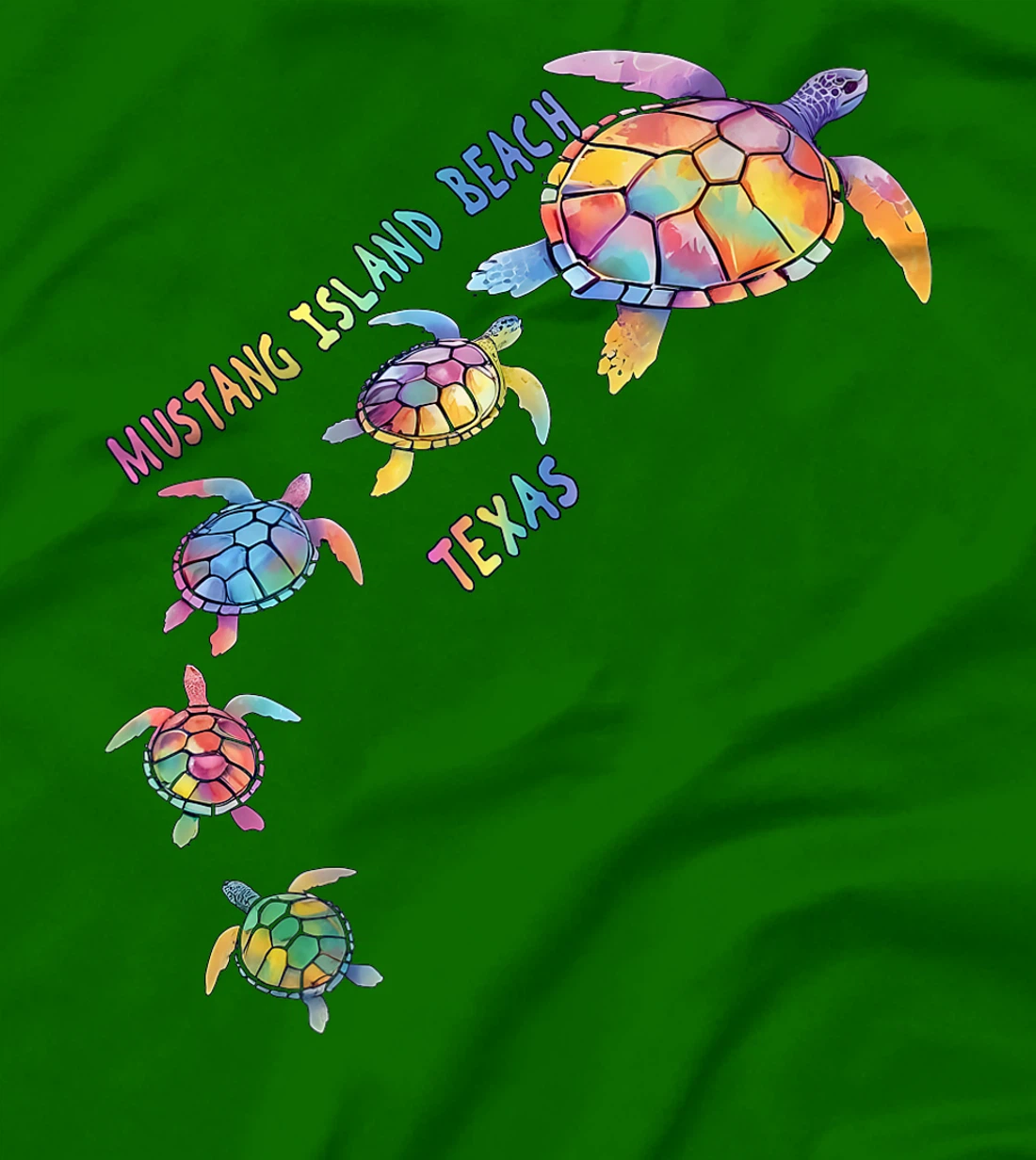 Mustang Island Beach Texas Sea Turtle Lover Beach Premium T-Shirt