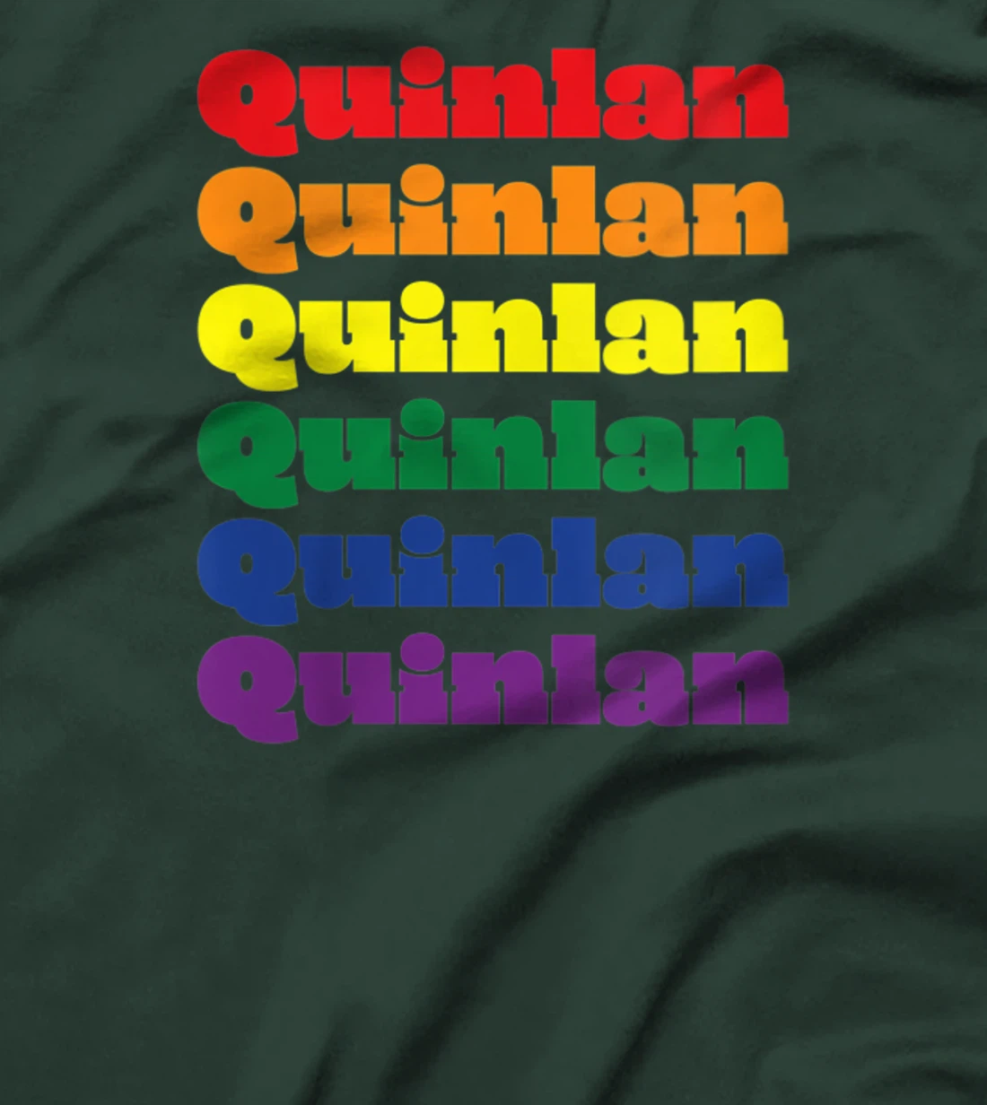 Womens Quinlan Texas LGBTQ Gay Pride Month Rainbow Solidarity T-Shirt