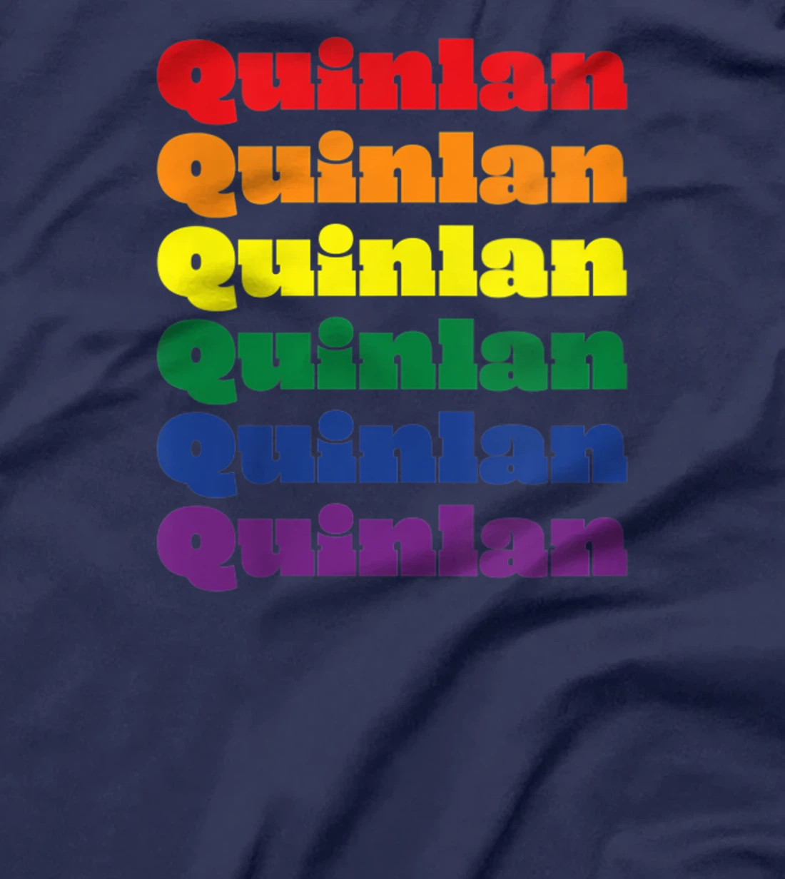 Womens Quinlan Texas LGBTQ Gay Pride Month Rainbow Solidarity T-Shirt