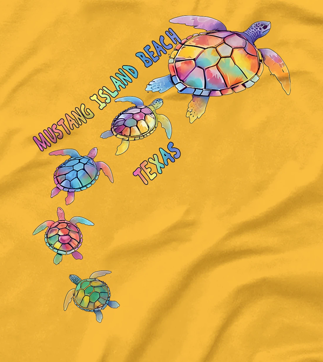 Mustang Island Beach Texas Sea Turtle Lover Beach Premium T-Shirt