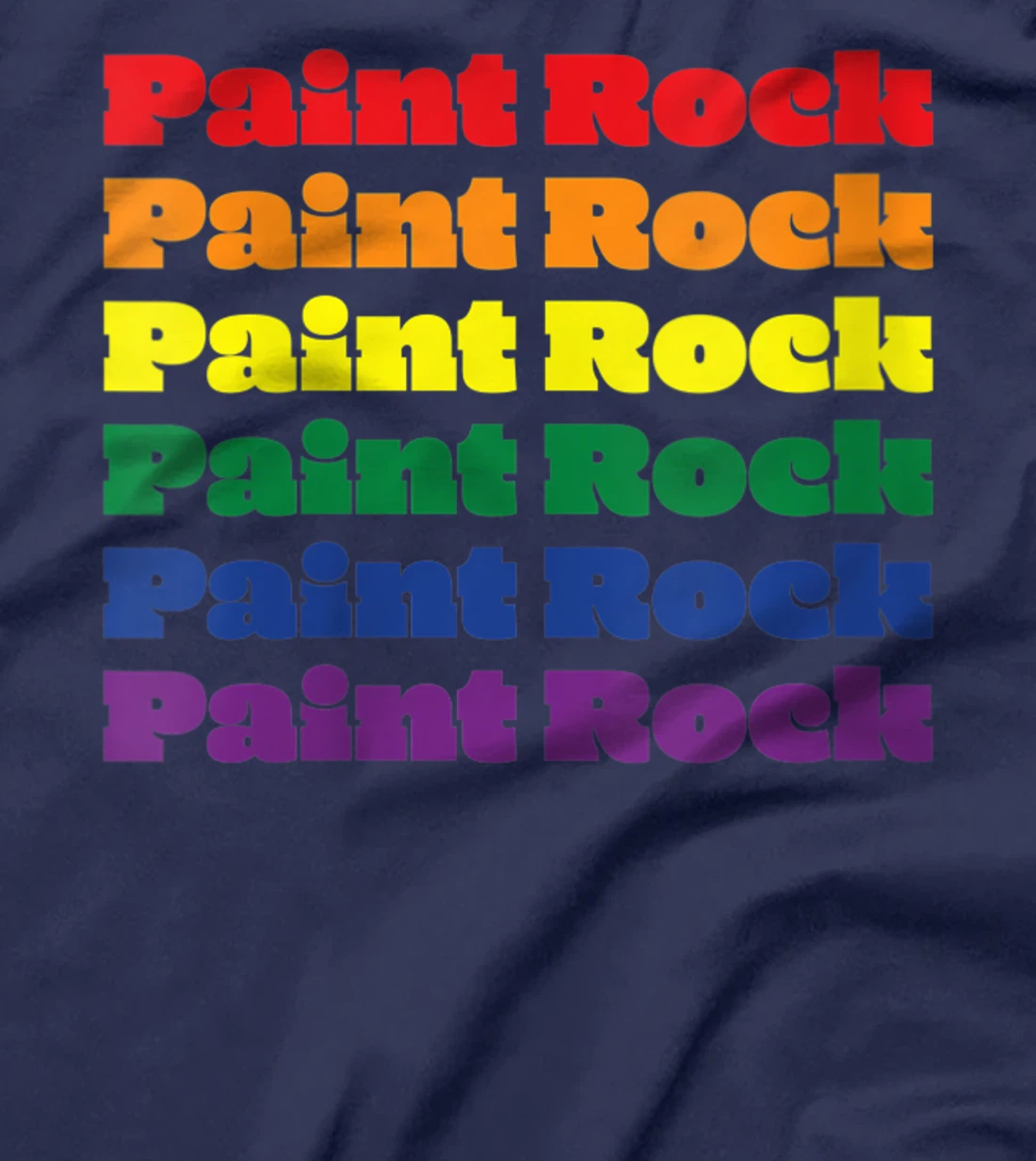 Womens Paint Rock Texas LGBTQ Gay Pride Month Rainbow Solidarity T-Shirt