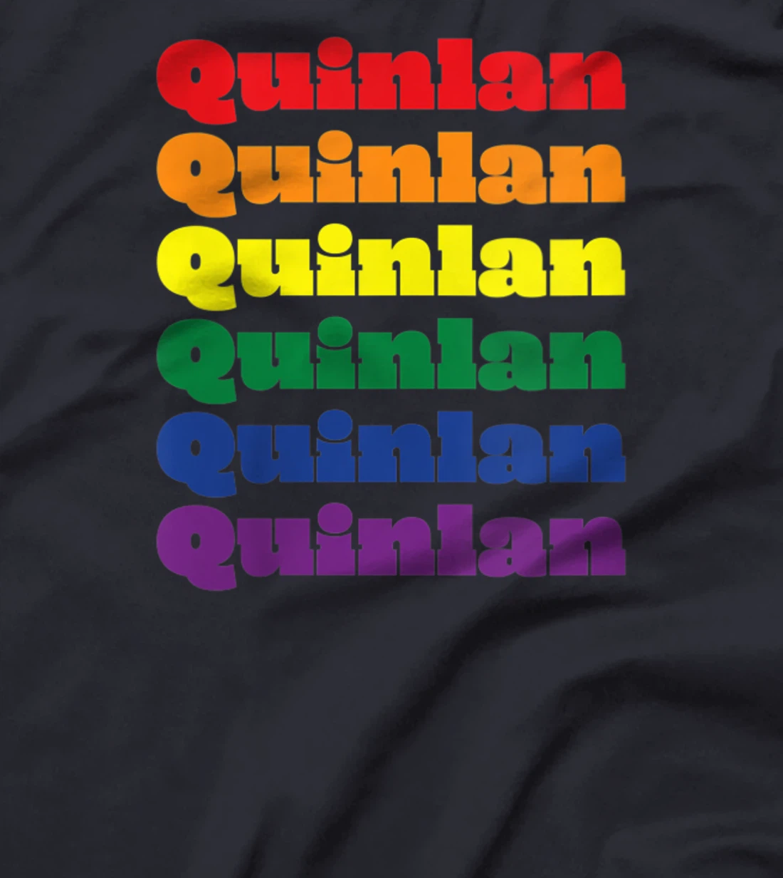 Womens Quinlan Texas LGBTQ Gay Pride Month Rainbow Solidarity T-Shirt