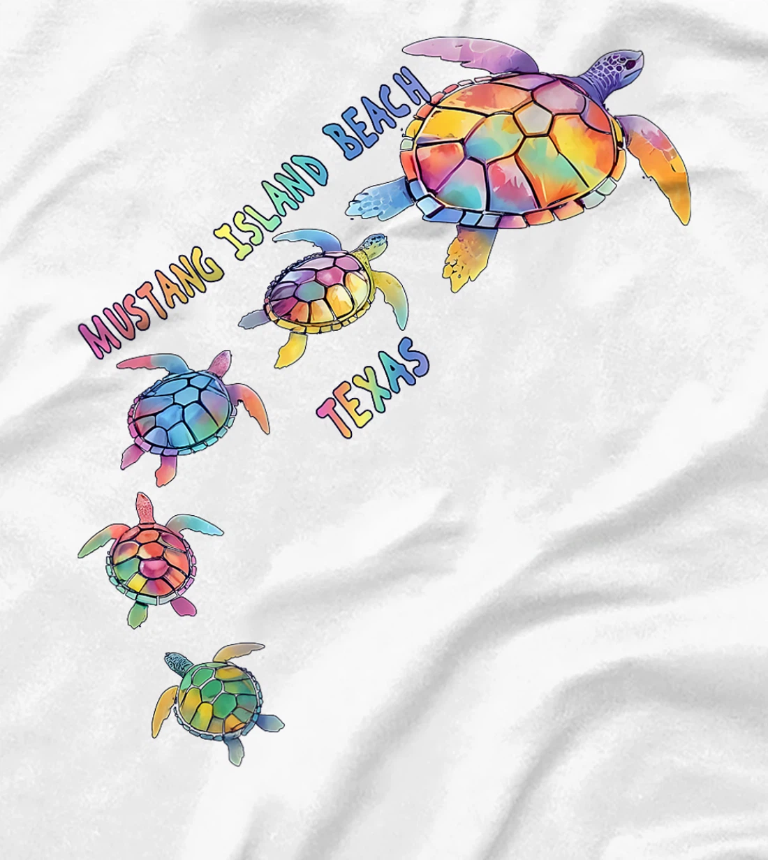 Mustang Island Beach Texas Sea Turtle Lover Beach Premium T-Shirt