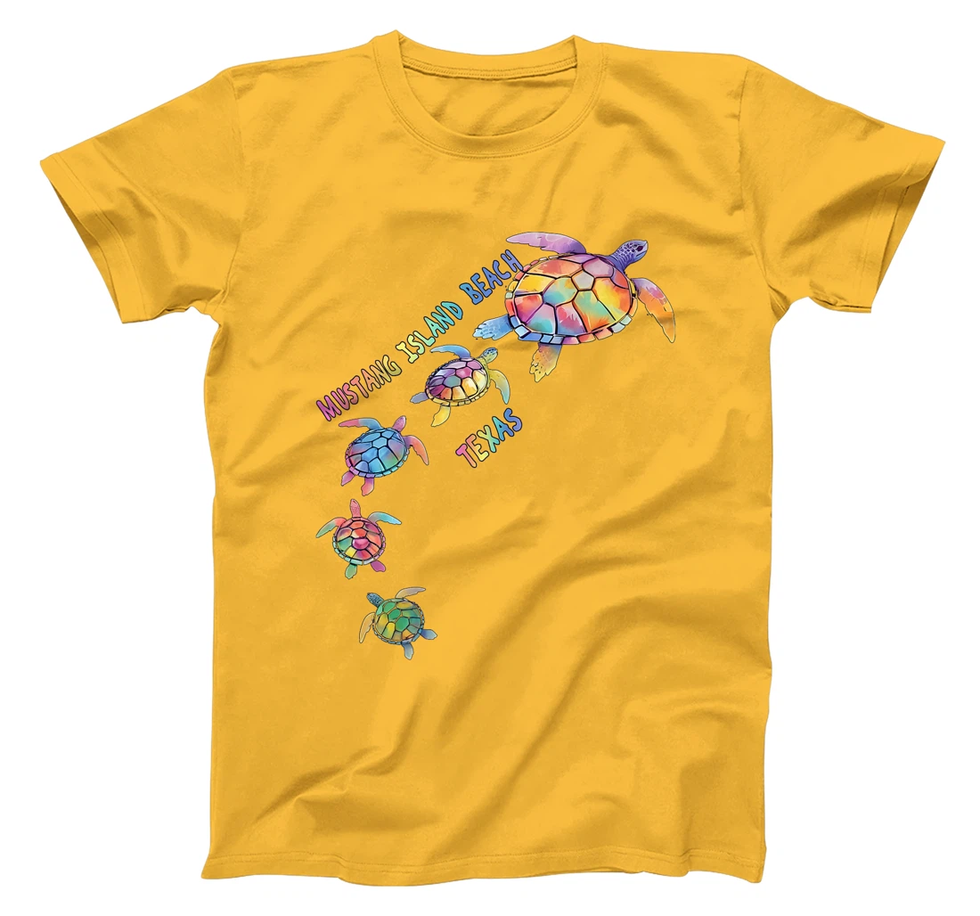 Mustang Island Beach Texas Sea Turtle Lover Beach Premium T-Shirt