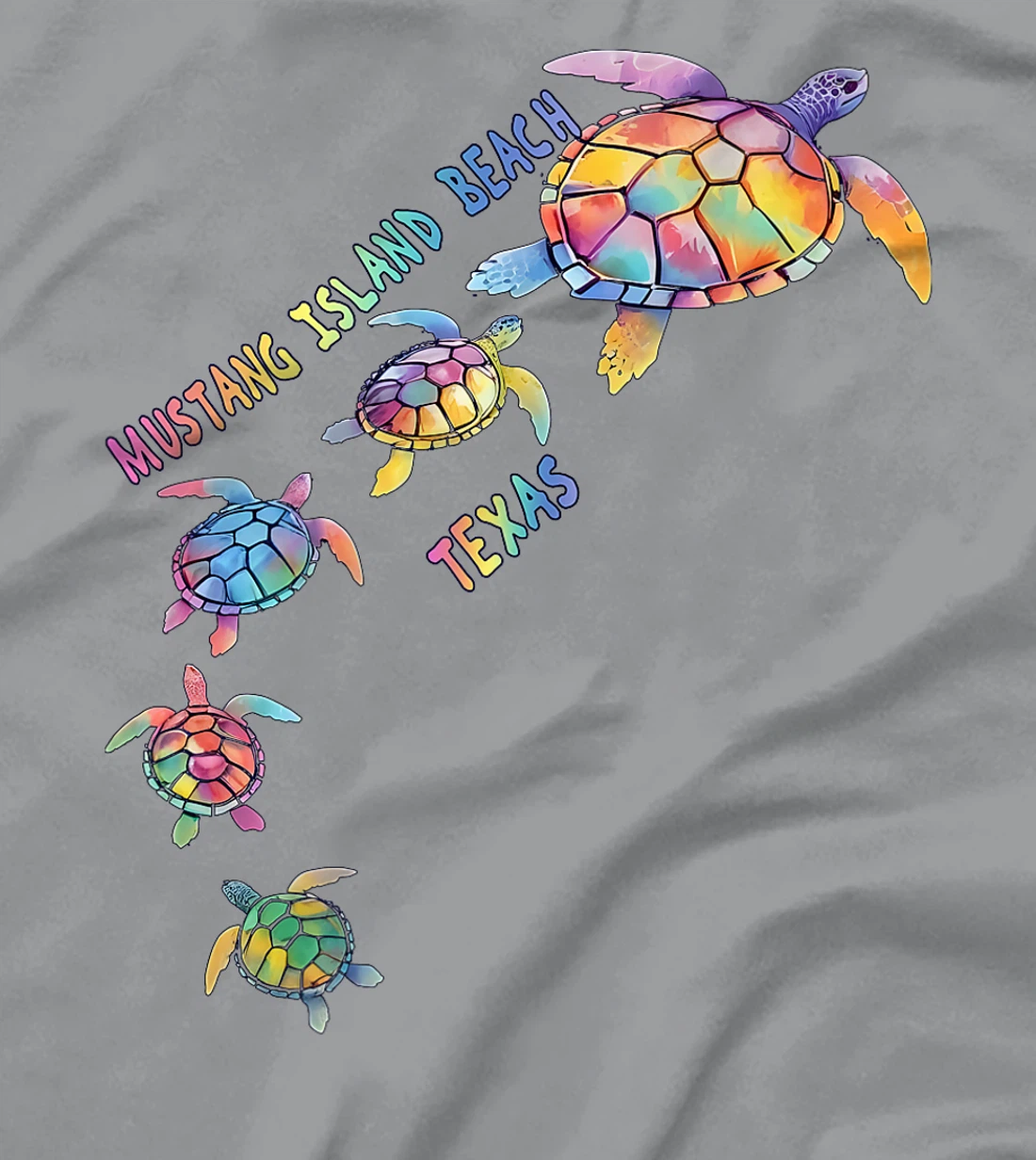 Mustang Island Beach Texas Sea Turtle Lover Beach Premium T-Shirt