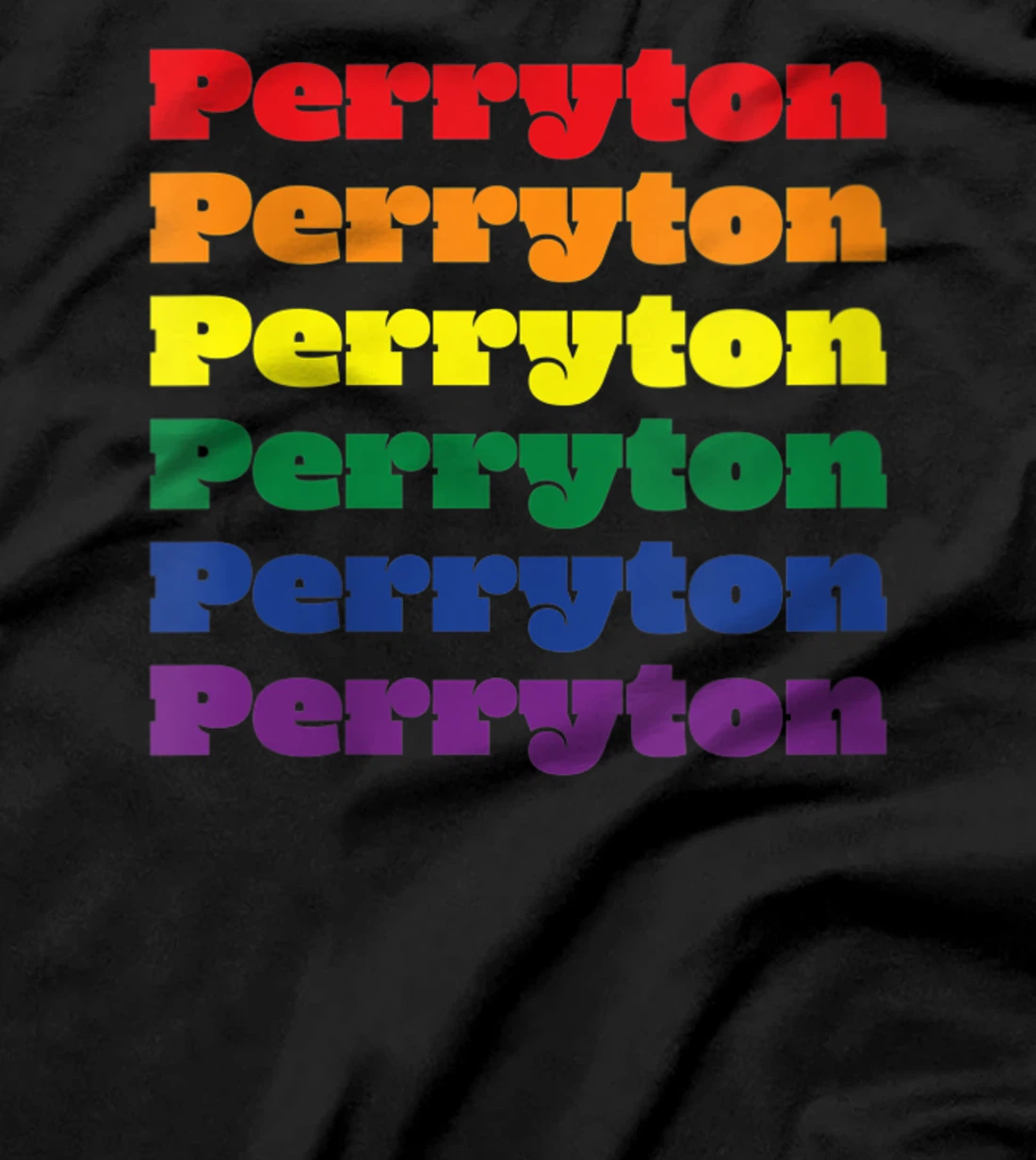 Womens Perryton Texas LGBTQ Gay Pride Month Rainbow Solidarity T-Shirt