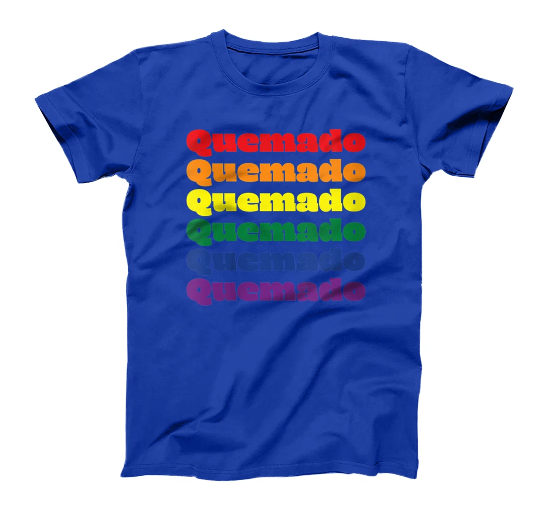 Womens Quemado Texas LGBTQ Gay Pride Month Rainbow Solidarity T-Shirt