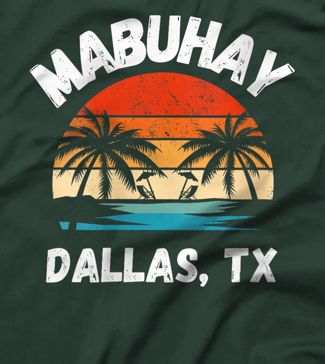 Womens Mabuhay Dallas Texas Proud Filipino Pinoy T-Shirt