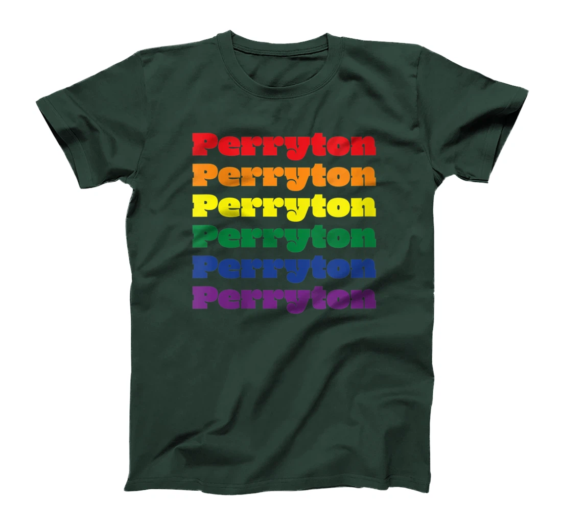 Womens Perryton Texas LGBTQ Gay Pride Month Rainbow Solidarity T-Shirt