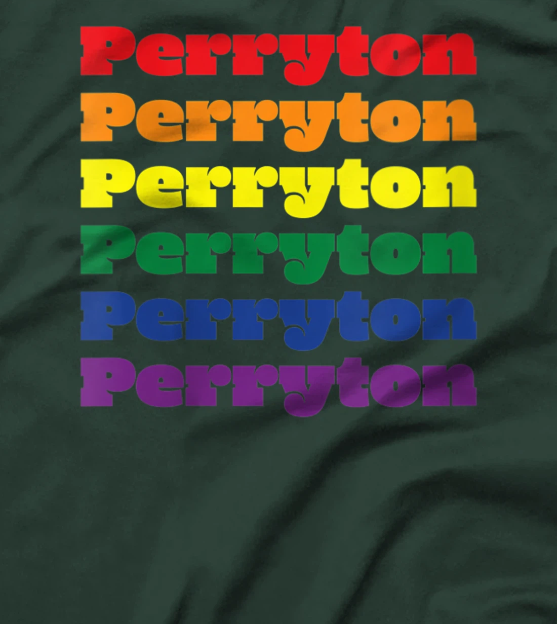 Womens Perryton Texas LGBTQ Gay Pride Month Rainbow Solidarity T-Shirt