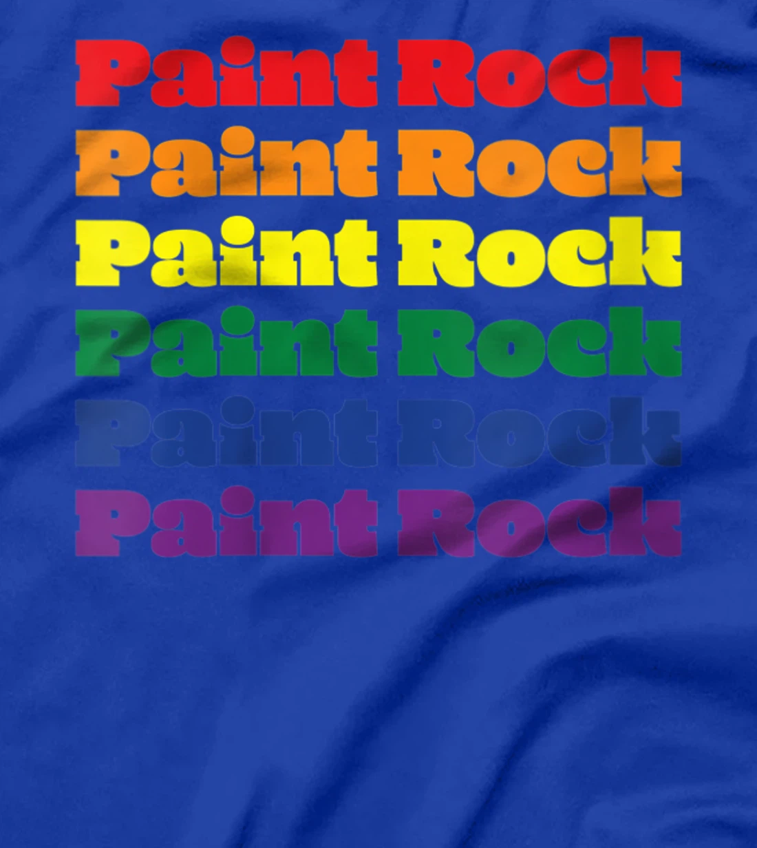Womens Paint Rock Texas LGBTQ Gay Pride Month Rainbow Solidarity T-Shirt