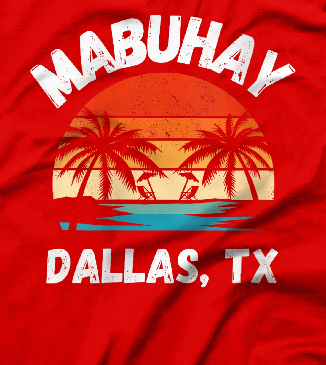 Womens Mabuhay Dallas Texas Proud Filipino Pinoy T-Shirt
