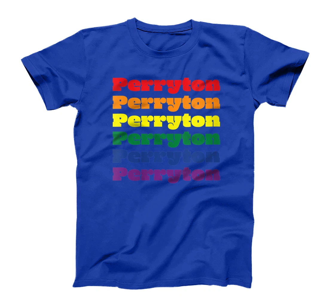 Womens Perryton Texas LGBTQ Gay Pride Month Rainbow Solidarity T-Shirt