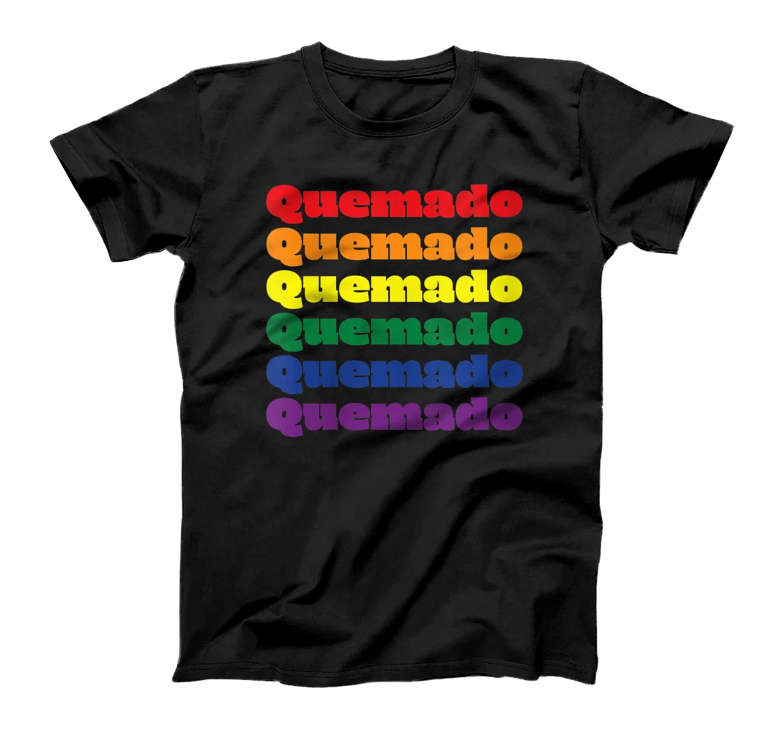 Womens Quemado Texas LGBTQ Gay Pride Month Rainbow Solidarity T-Shirt