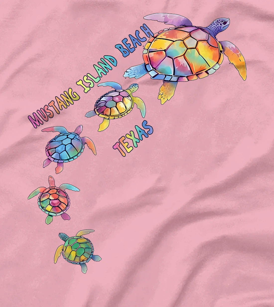 Mustang Island Beach Texas Sea Turtle Lover Beach Premium T-Shirt