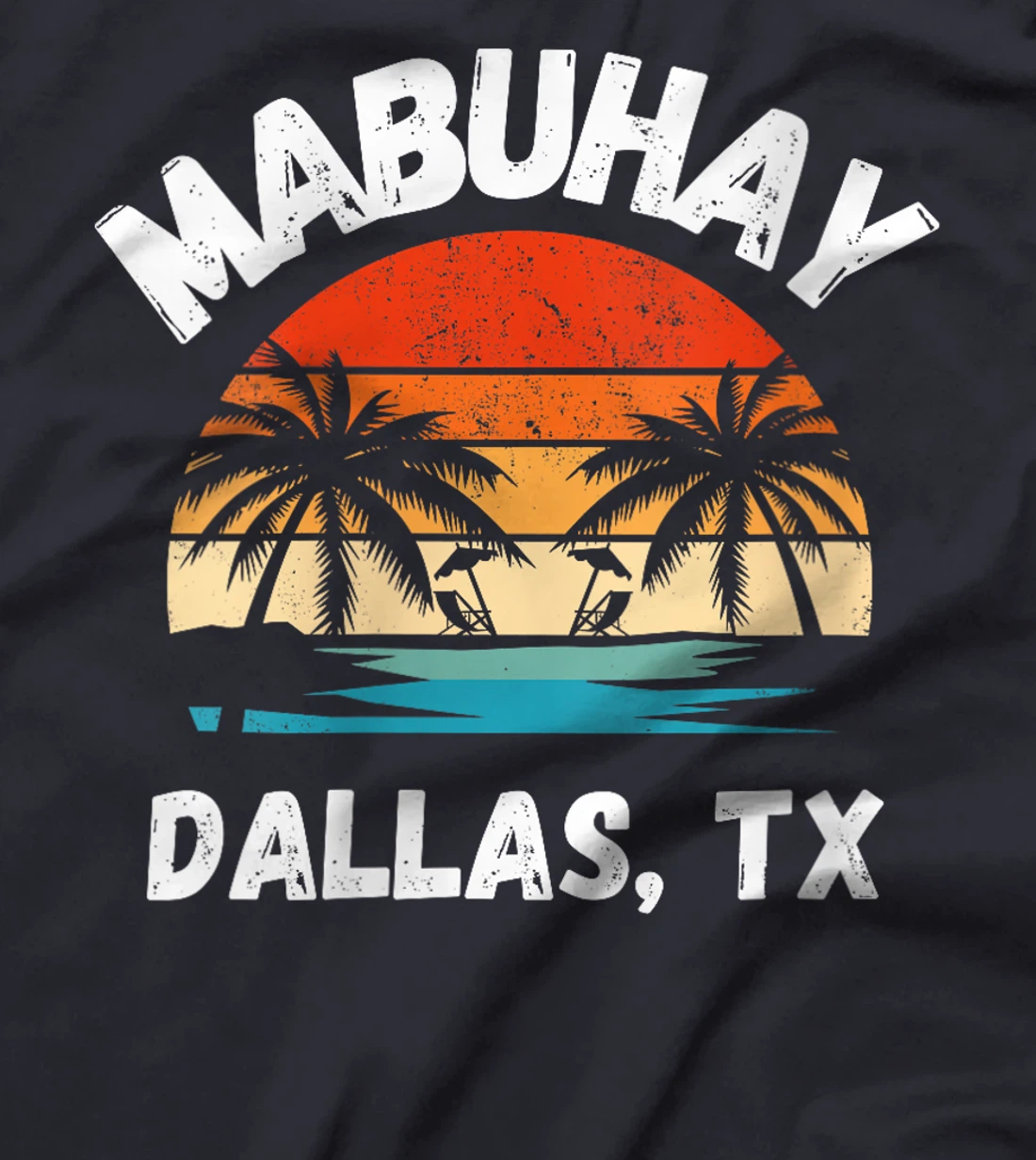 Womens Mabuhay Dallas Texas Proud Filipino Pinoy T-Shirt