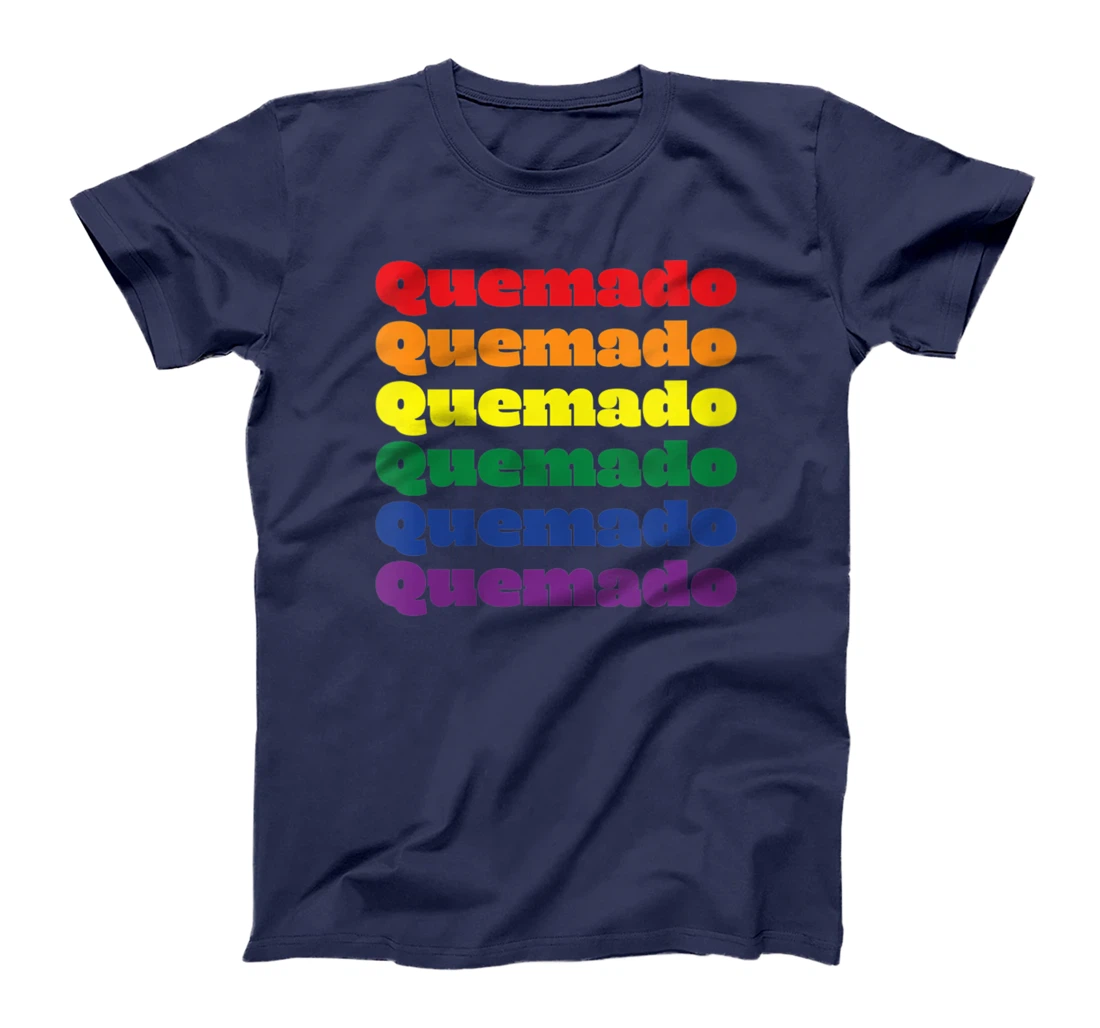 Womens Quemado Texas LGBTQ Gay Pride Month Rainbow Solidarity T-Shirt