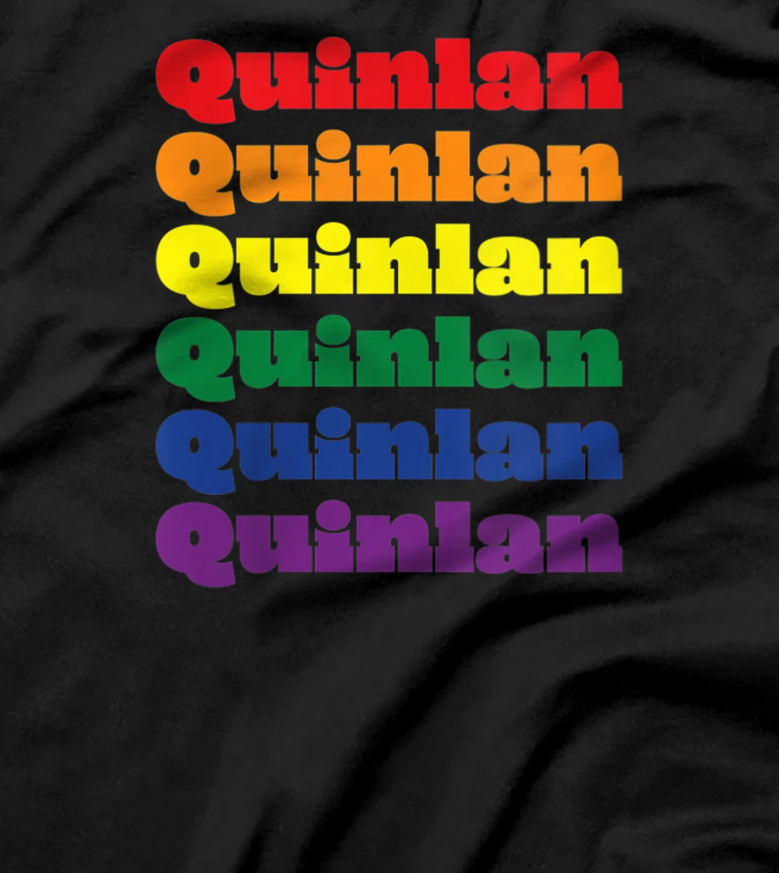 Womens Quinlan Texas LGBTQ Gay Pride Month Rainbow Solidarity T-Shirt