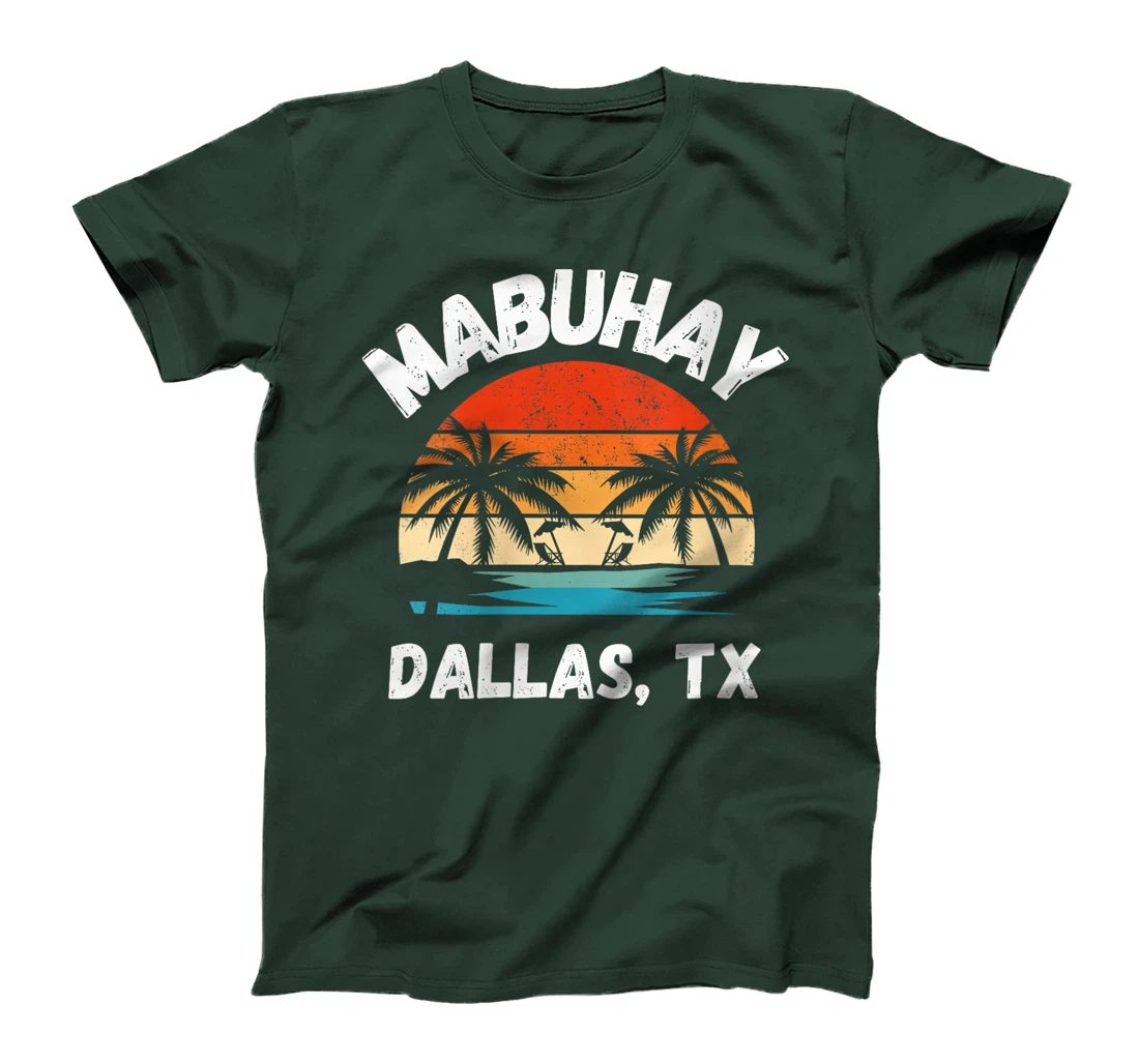 Womens Mabuhay Dallas Texas Proud Filipino Pinoy T-Shirt
