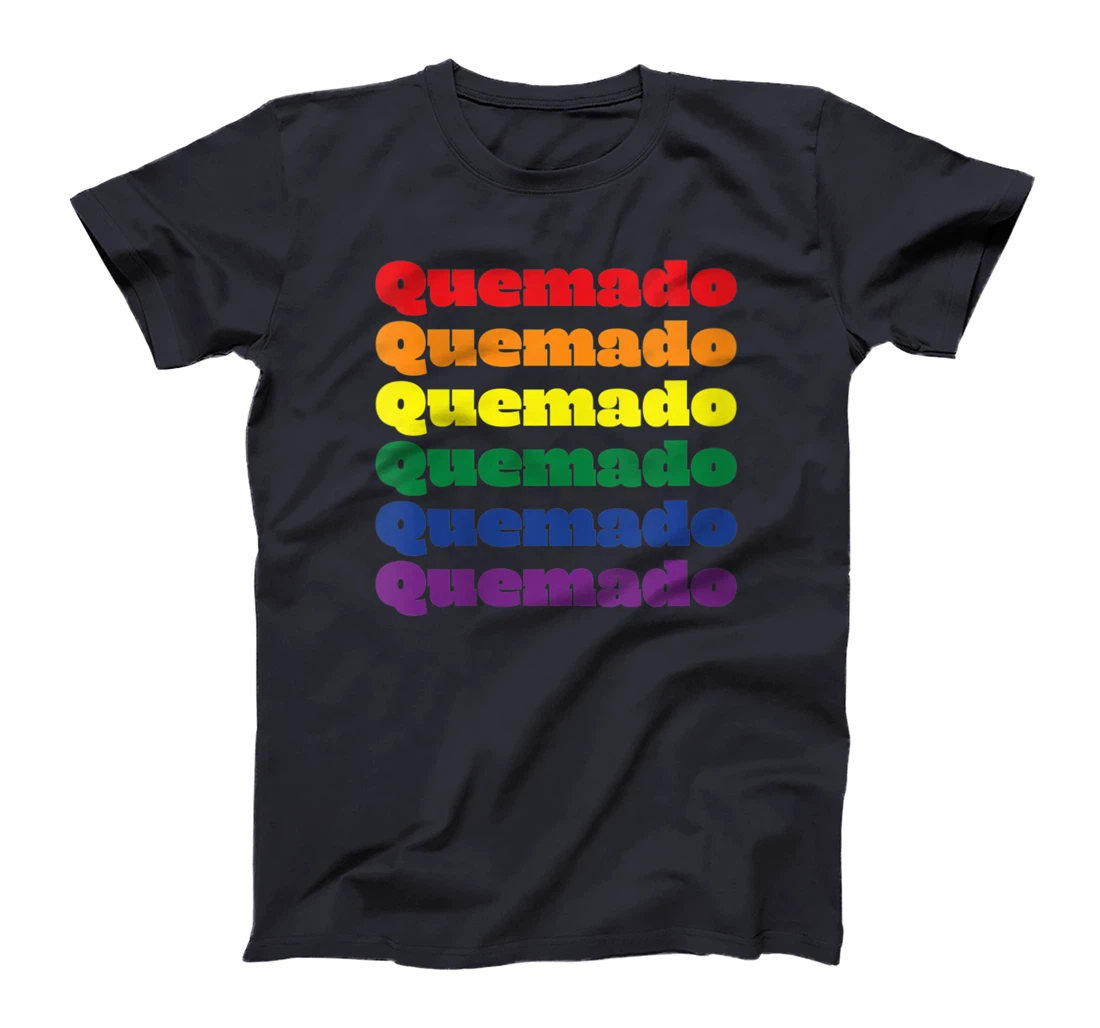 Womens Quemado Texas LGBTQ Gay Pride Month Rainbow Solidarity T-Shirt