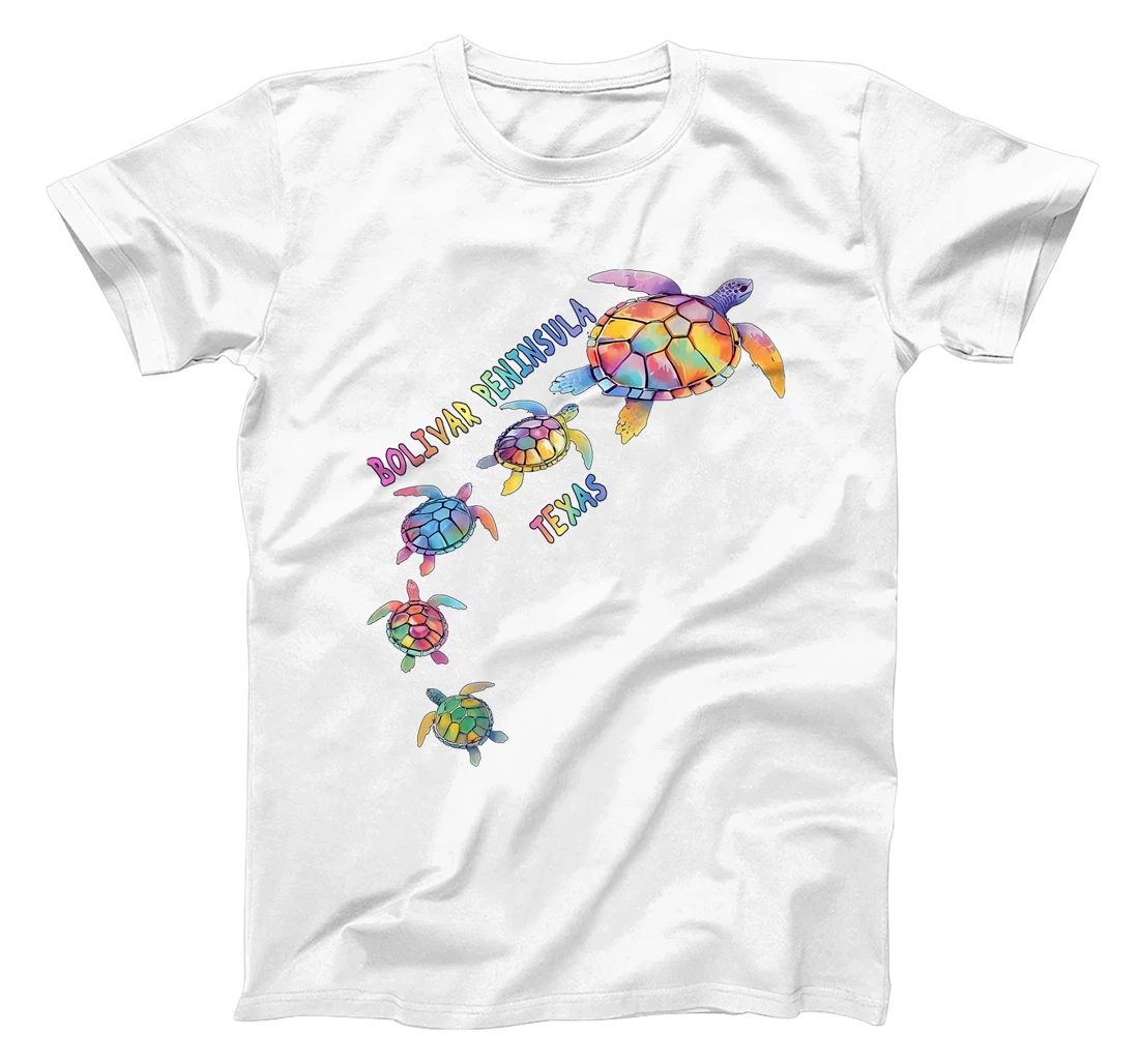 Womens Bolivar Peninsula Texas Sea Turtle Lover Crystal Beach T-Shirt