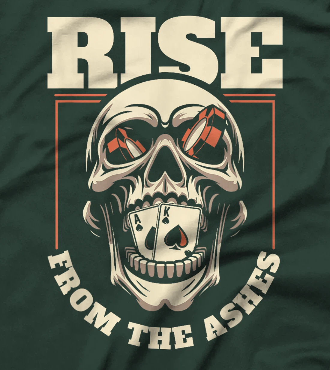 Poker Skull Cards - Gambling Gambler Texas Holdem Poker T-Shirt