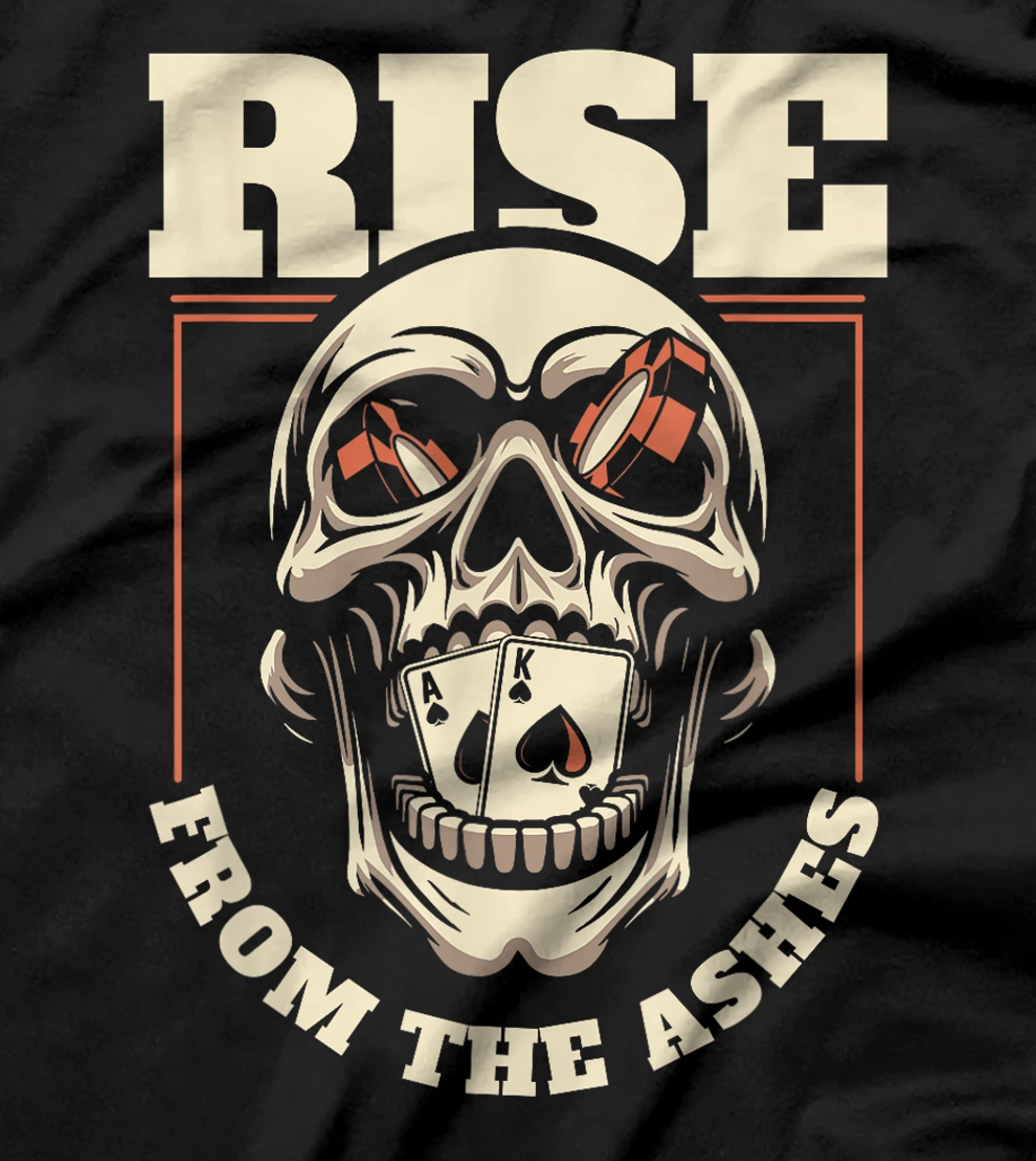 Poker Skull Cards - Gambling Gambler Texas Holdem Poker T-Shirt