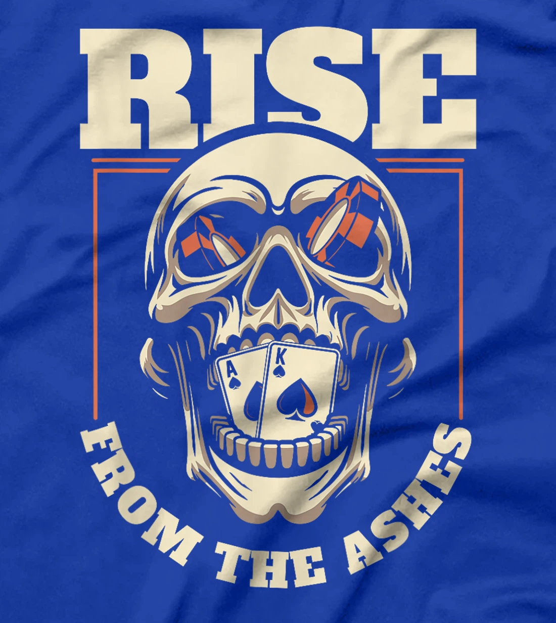 Poker Skull Cards - Gambling Gambler Texas Holdem Poker T-Shirt