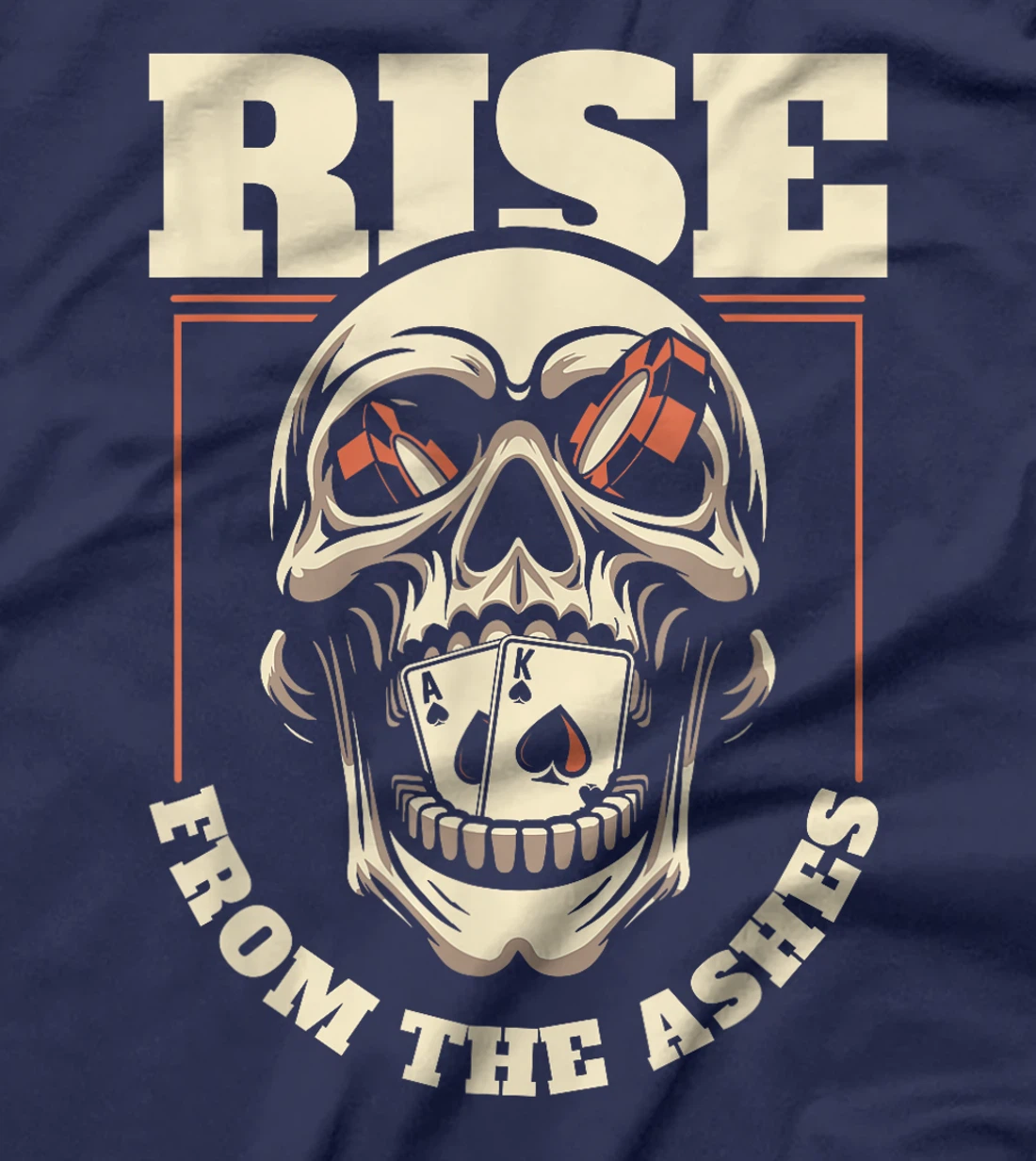 Poker Skull Cards - Gambling Gambler Texas Holdem Poker T-Shirt