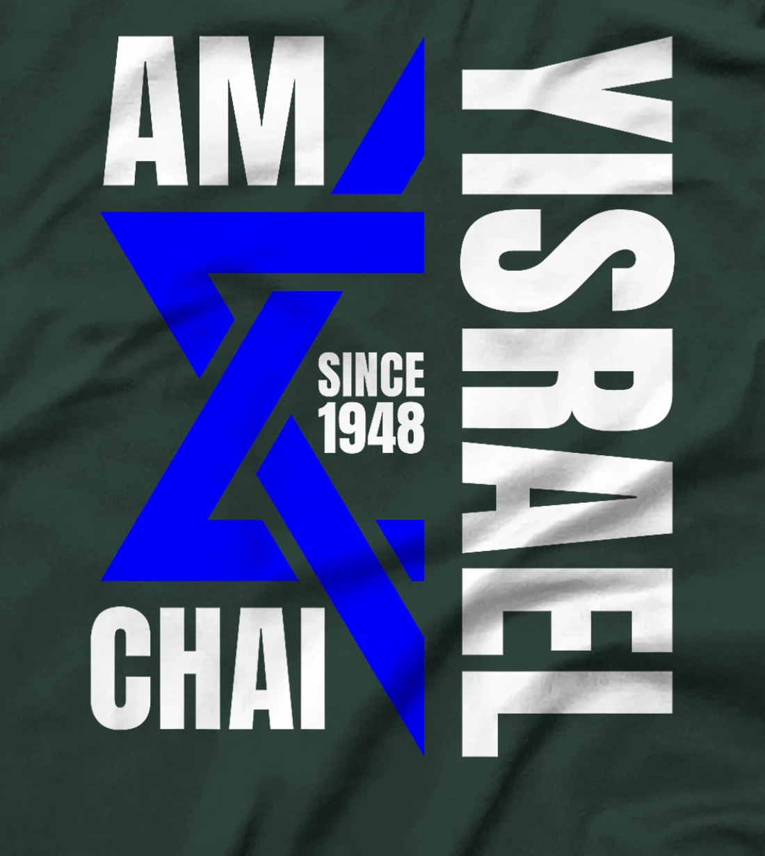 Am Yisrael Chai Israel 1948 Jewish Magen David Hebrew IDF Premium T-Shirt