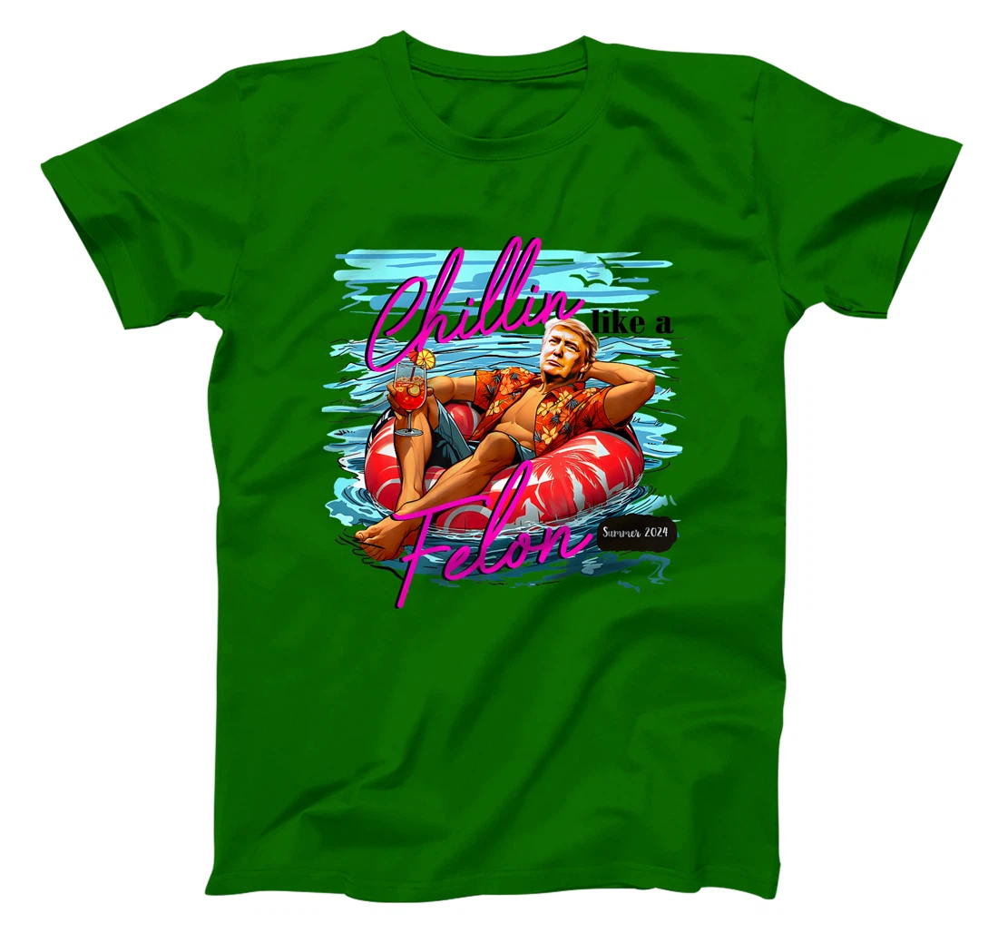Trump Funny Chillin Like A Felon Trump 2024 Premium T-Shirt